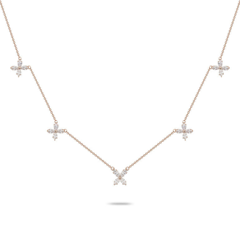 Diamond Clover Charm Necklace | Diamond Necklace | Jewellery Store
