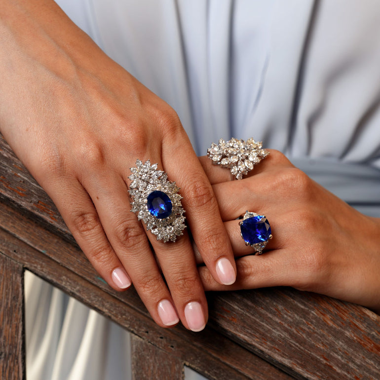 Sapphire & Diamond Rings | Diamond Ring | Buy Rings Online