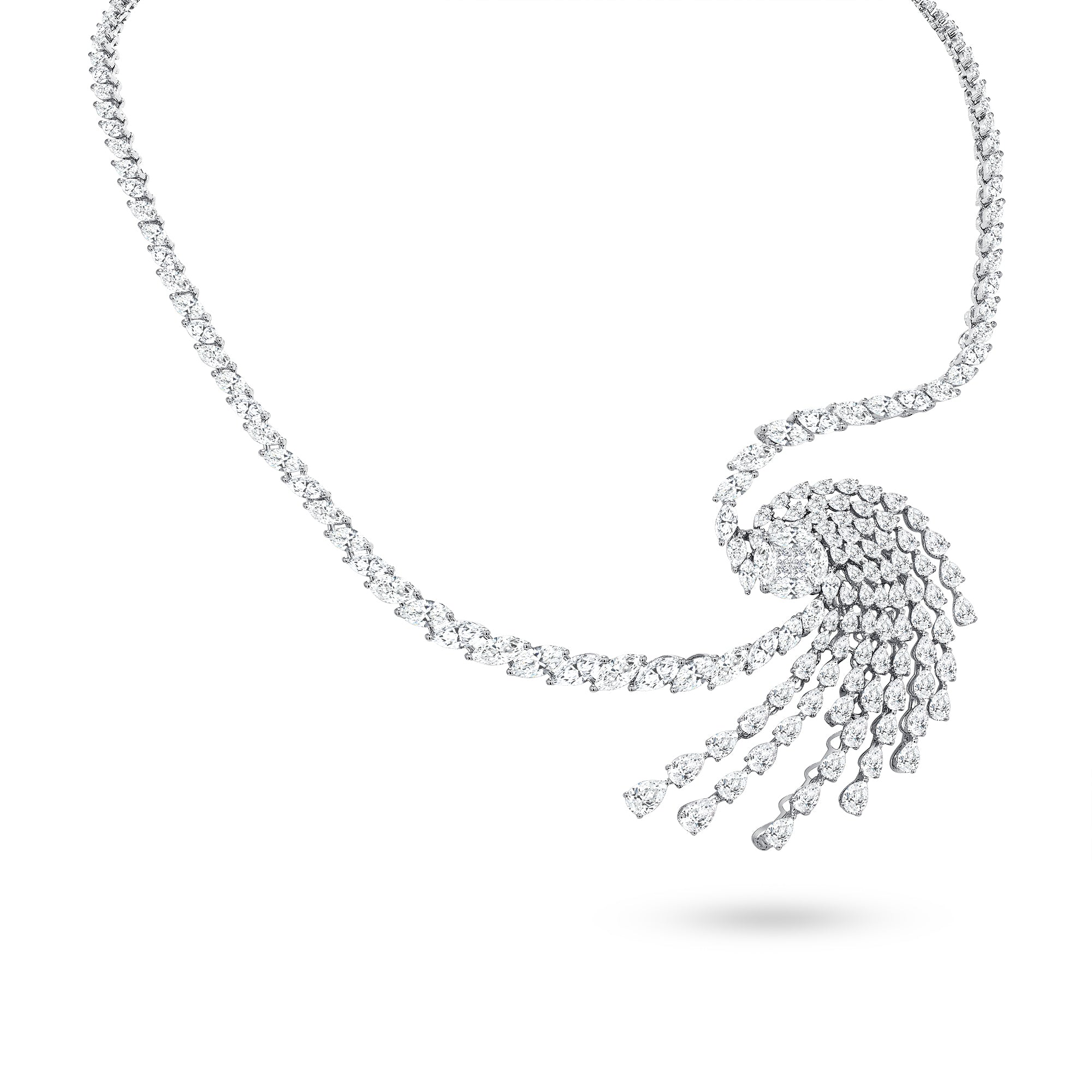 Necklace Helix Diamond Statement Necklace Jewellery Online YESSAYAN
