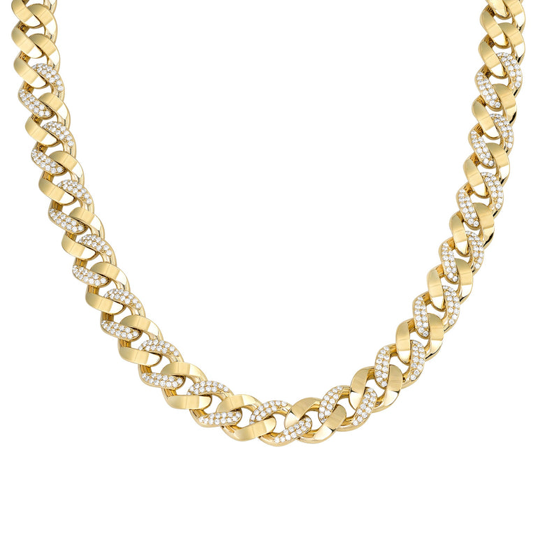 Cuban Chain Diamond Necklace | Diamond Necklace | Jewellery Design