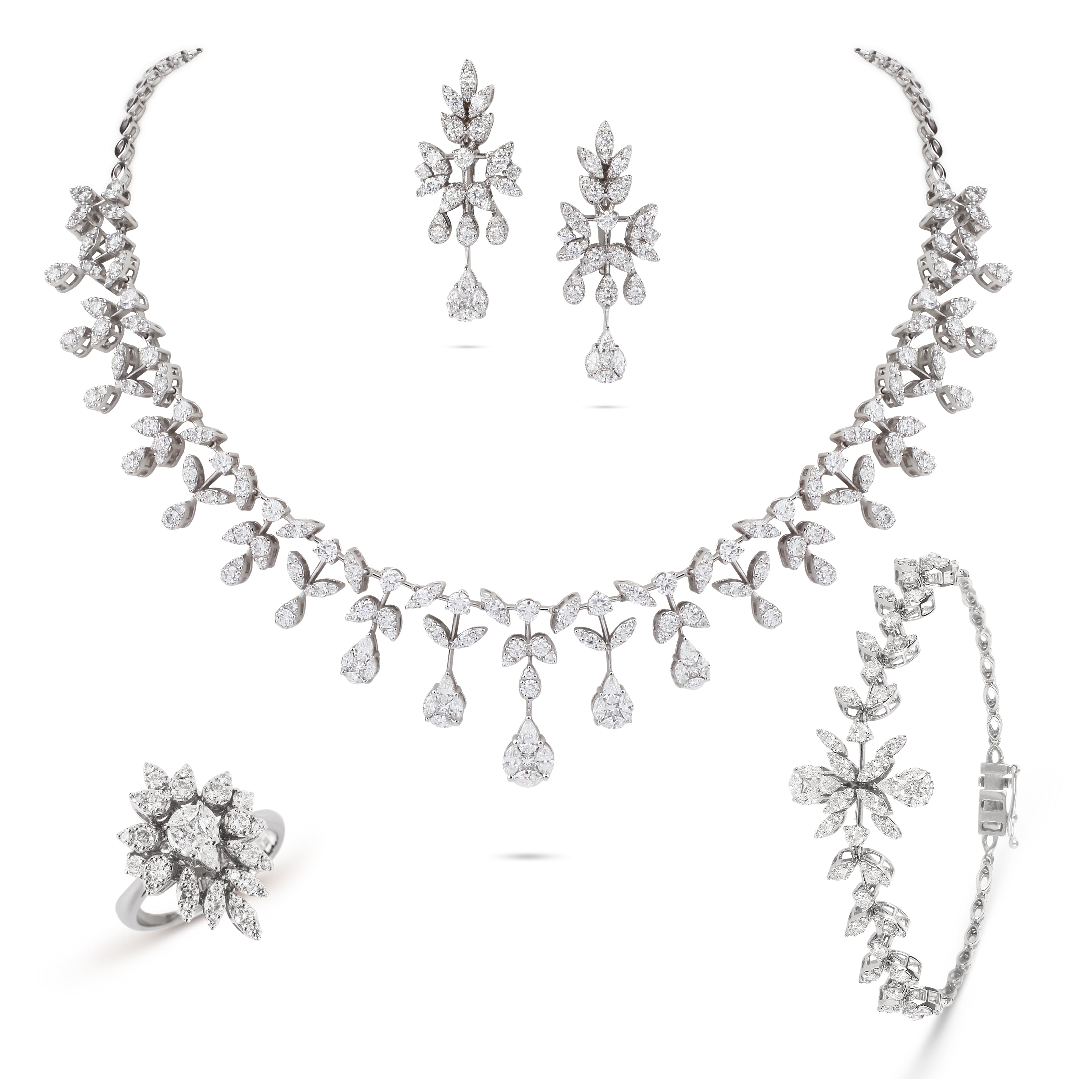 Marquise Drops Diamond Bracelet | Designer Jewellery Online