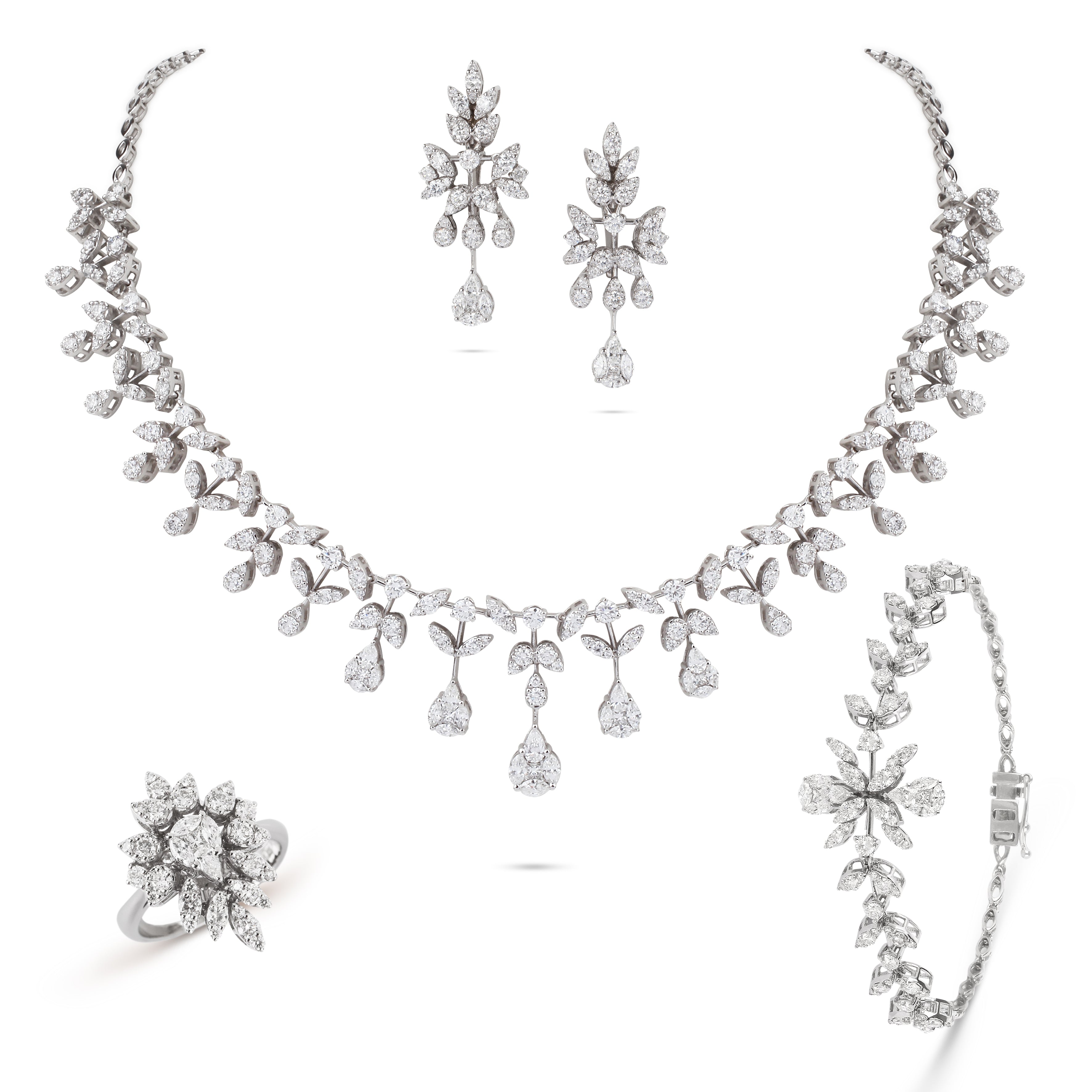 Marquise Drops Diamond Earrings | Earrings Online Shopping