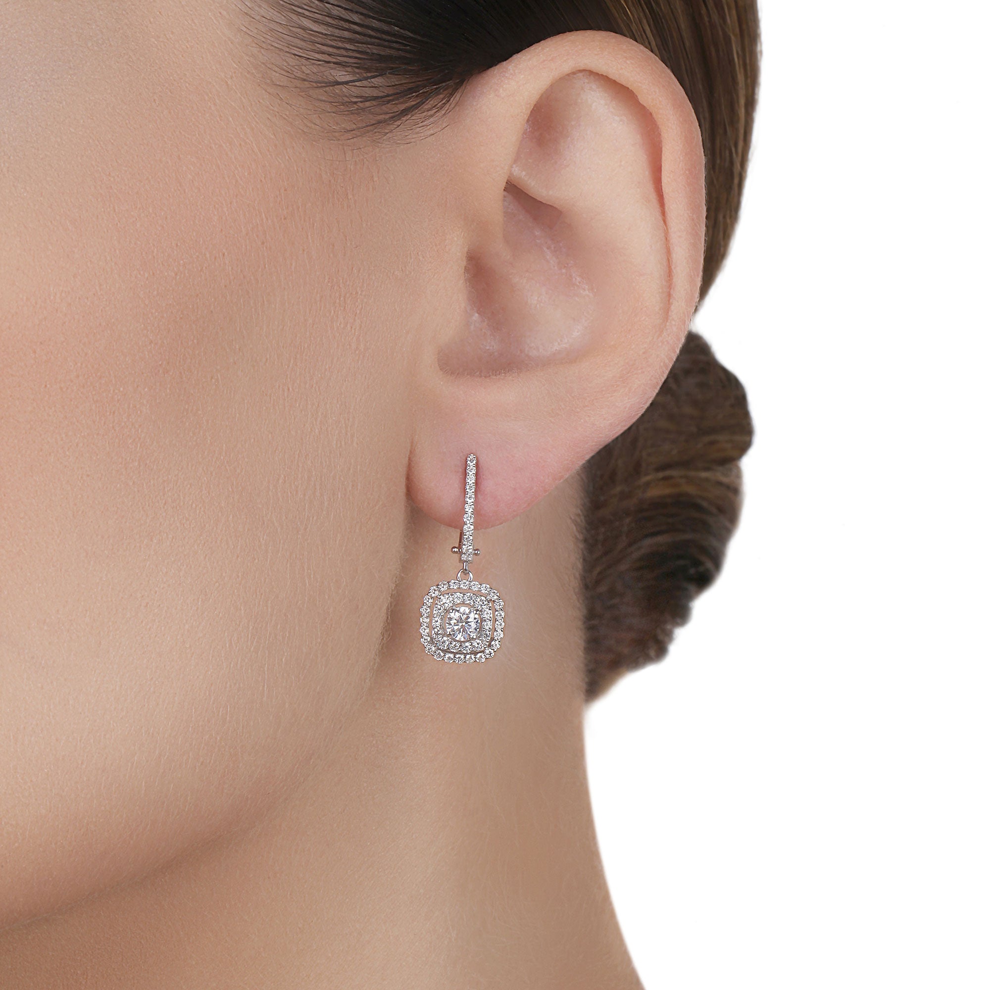 Single Diamond Drop Earrings | Jewelry shop online 