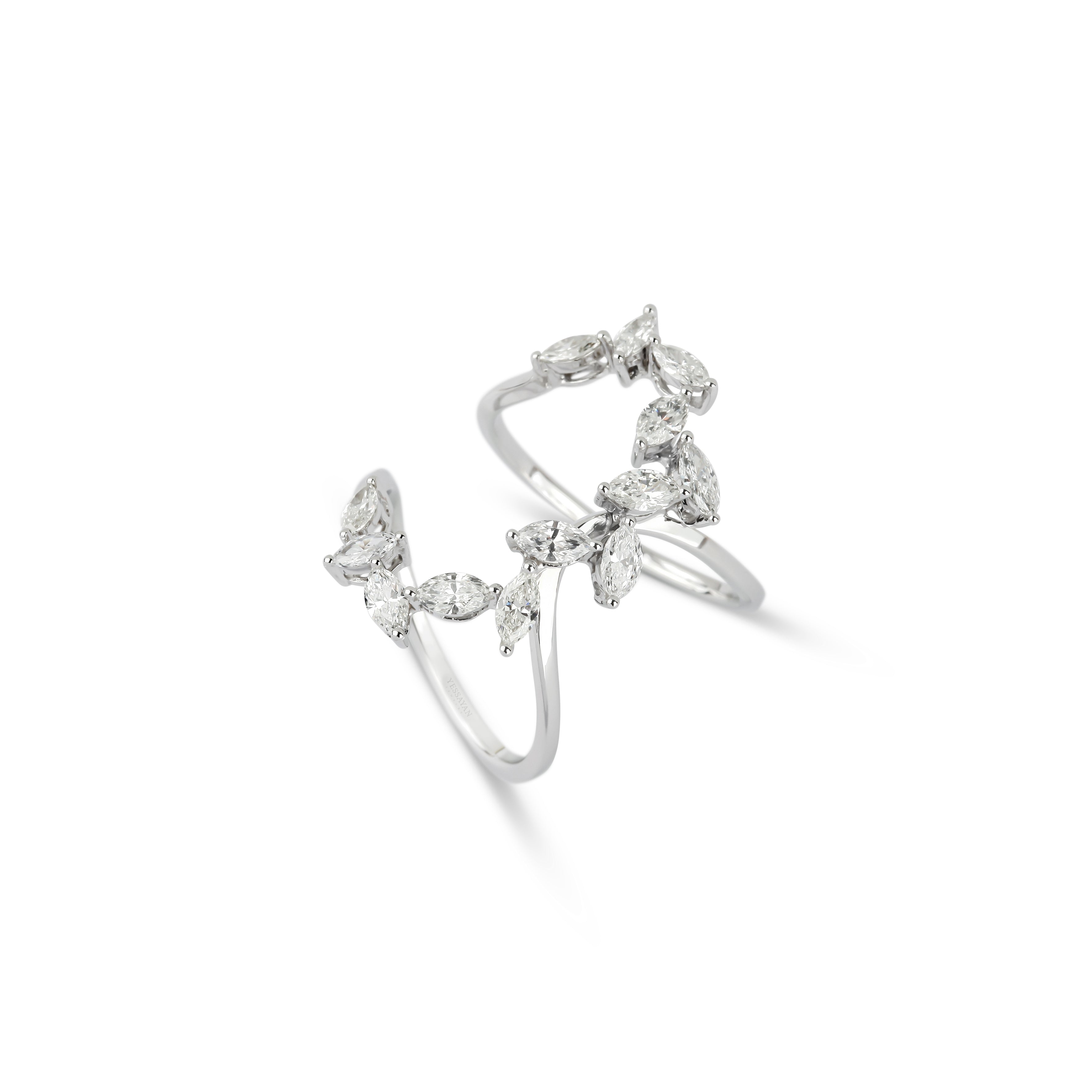 Marquise Floating Diamond Ring | Jewelry shops online | Wedding ring 