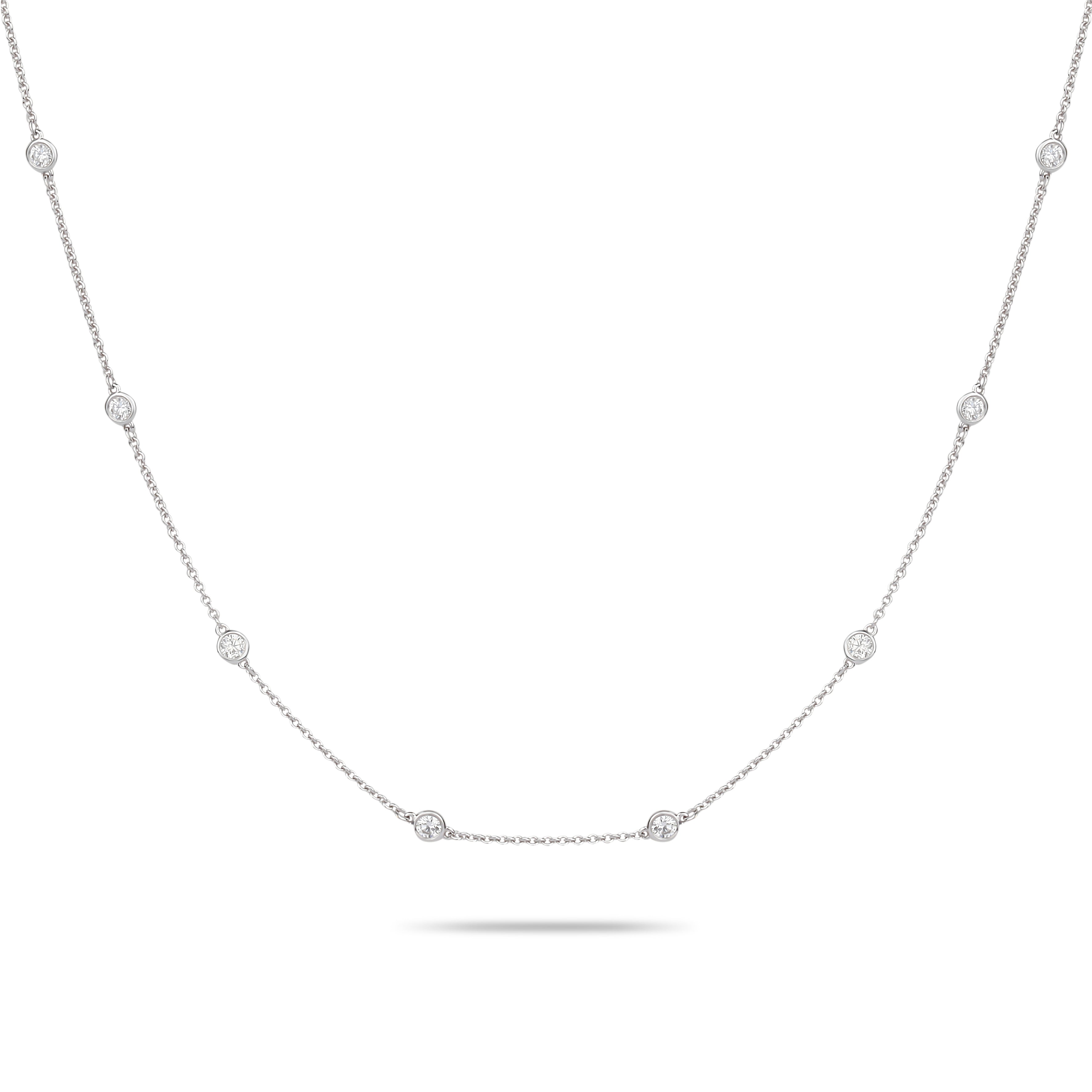 Long Diamond Chain Necklace | Diamond Necklace | Ladies Diamond Necklace