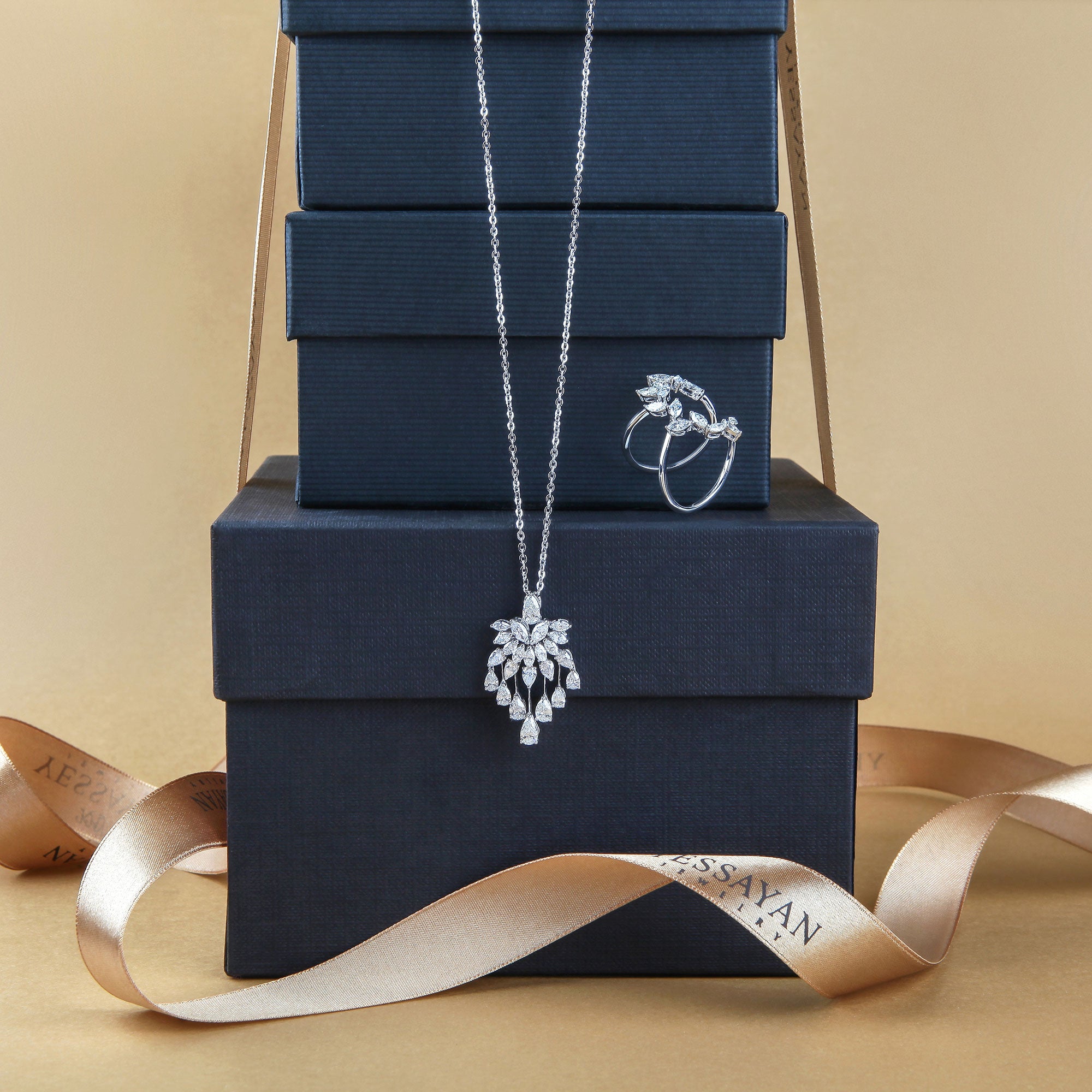 Marquise Floating Diamond Ring | Necklaces with diamonds | Diamond ring price 