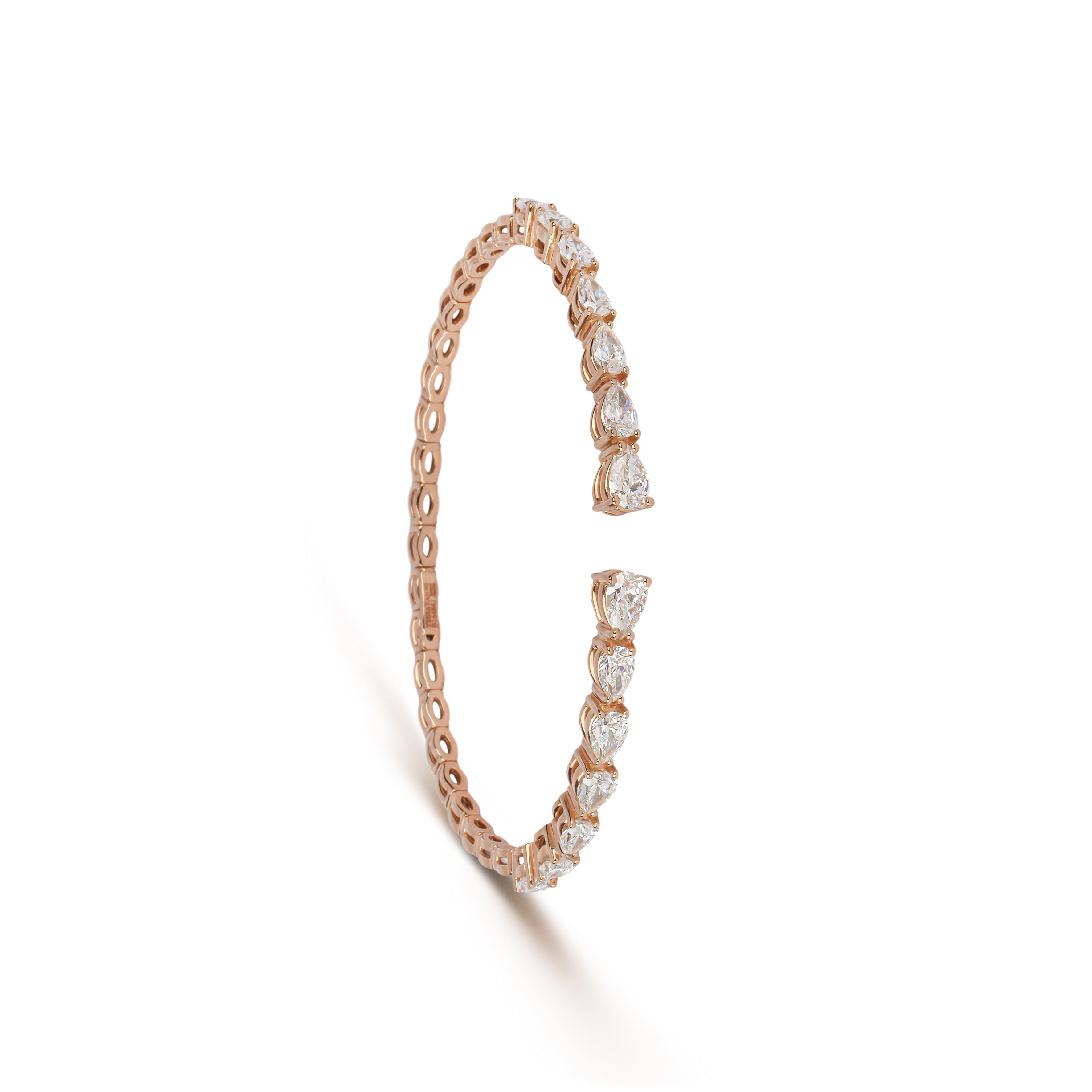 Pear Shaped Diamond Cuff Bracelet | Best Jewellery Stores | Bracelet Design