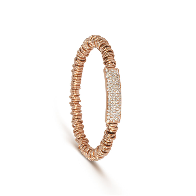 Diamond ID Link Stretch Bracelet | Jewellery Design | Bracelet Design