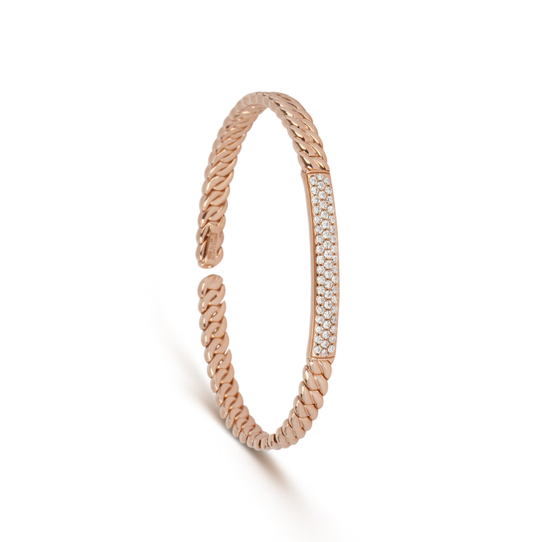 Braided Diamond Cuff | Bracelet Design | Jewel Online Shopping