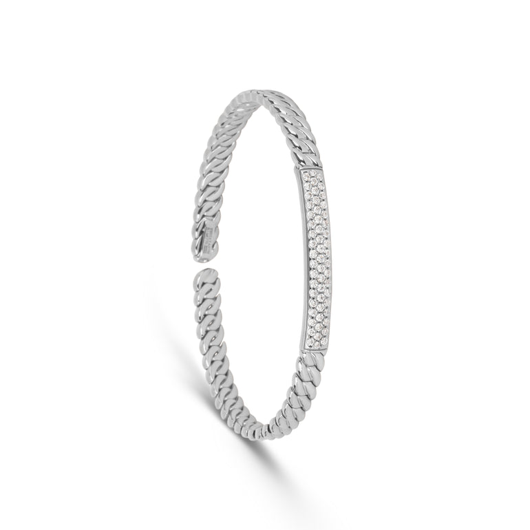 Braided Diamond Cuff | Bracelet Design | Jewellery Stores Online