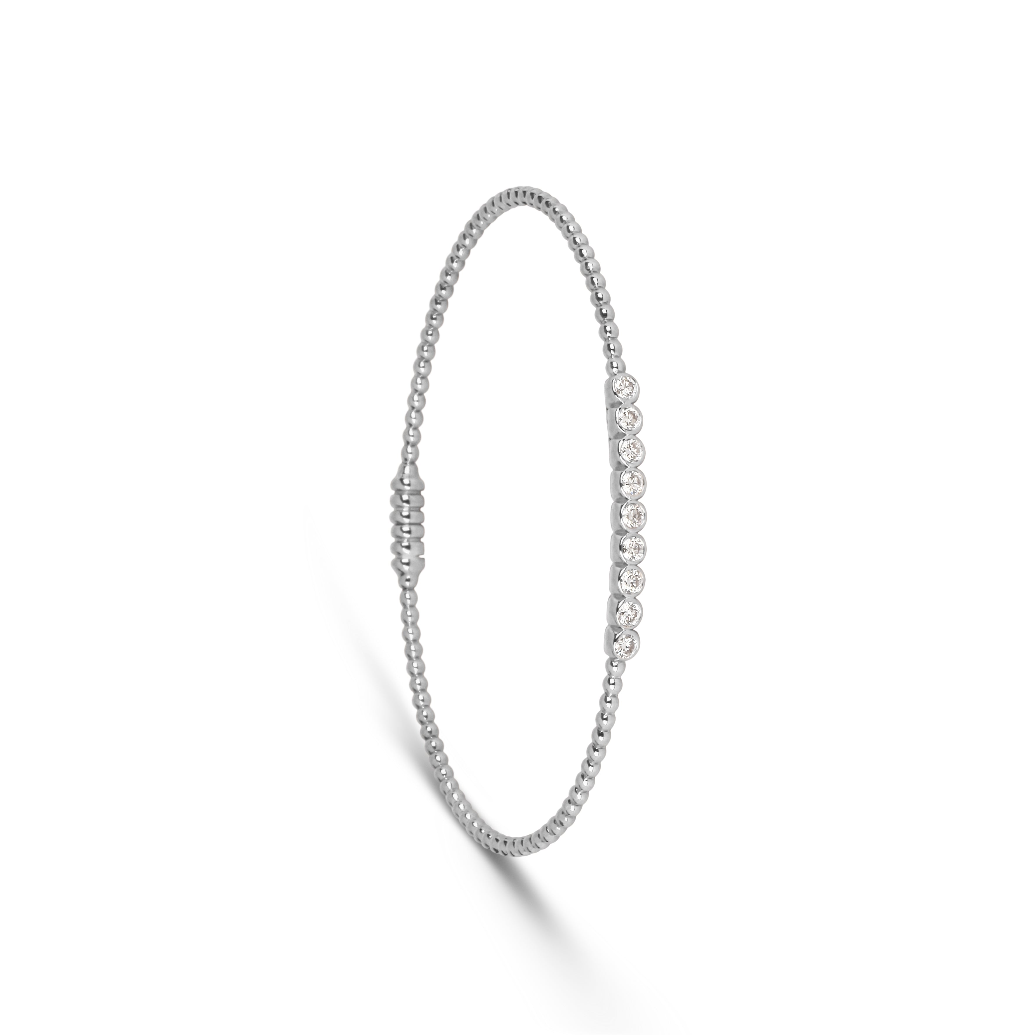 Beaded Bezel Diamond Bracelet | Bracelet Design | Designer Jewellery Online