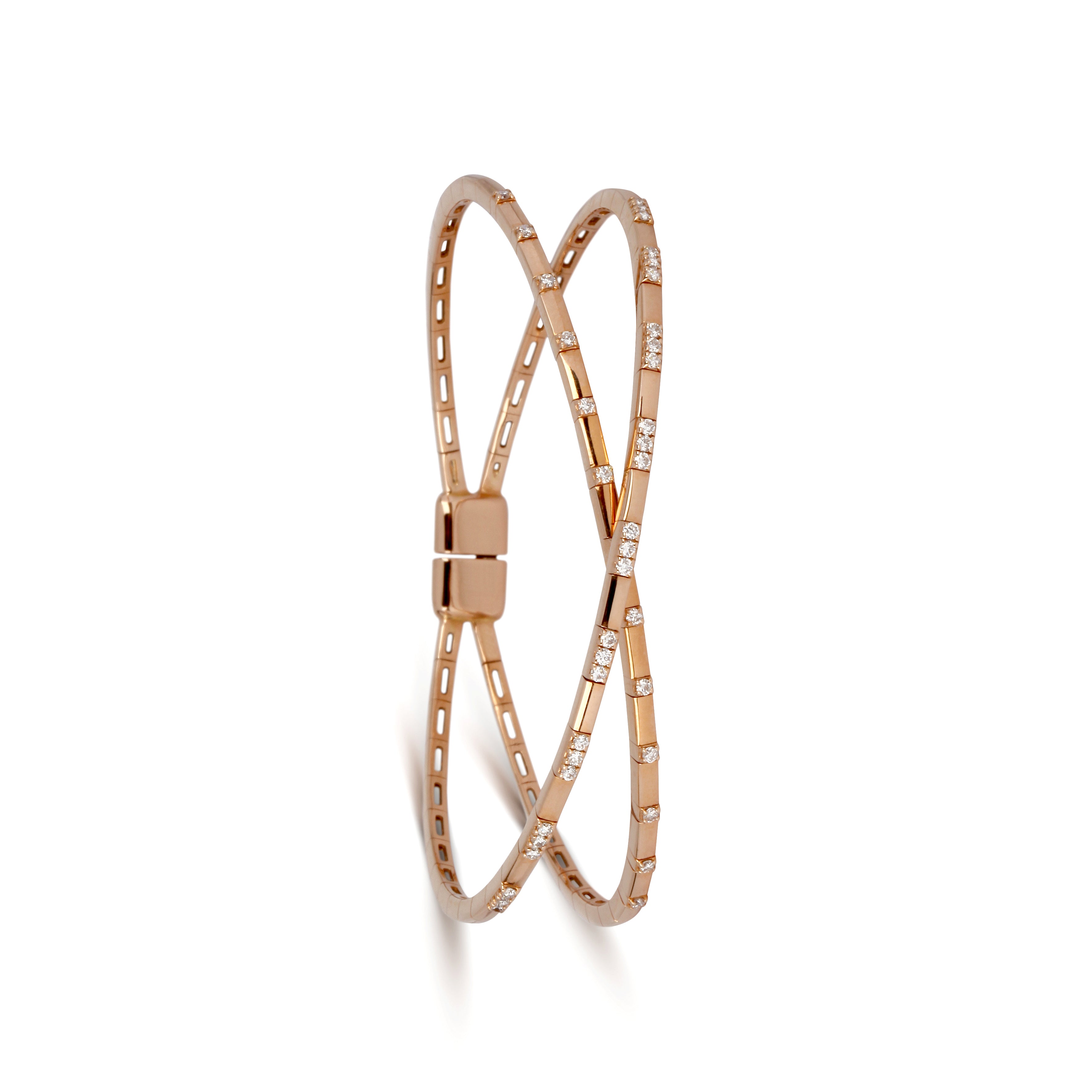 Crossover Diamond Cuff Bracelet | Bracelet Chain | Bracelet Design