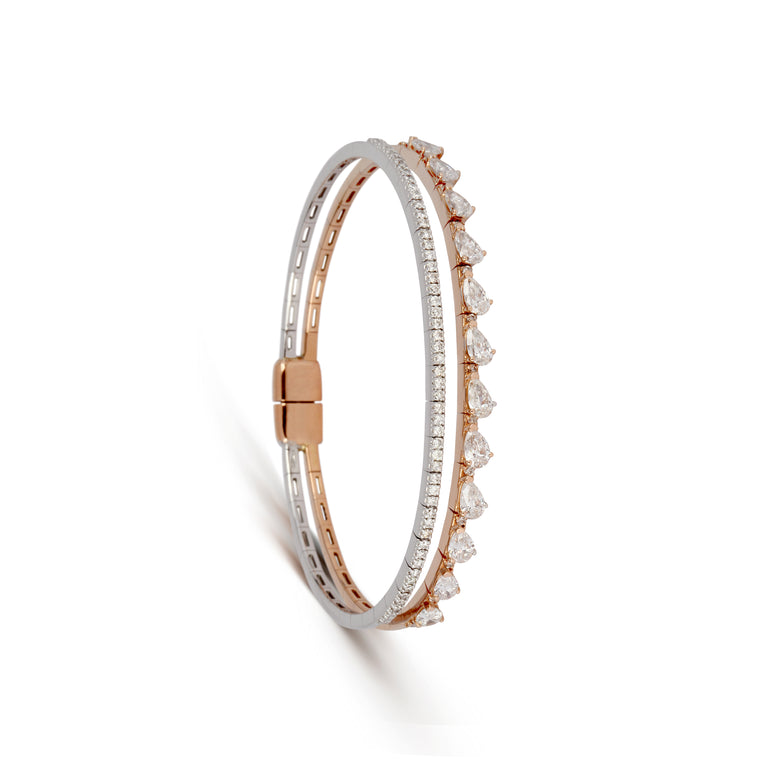 Two-Tone Diamond Bracelet | Bracelet Design | Designer Jewellery Online