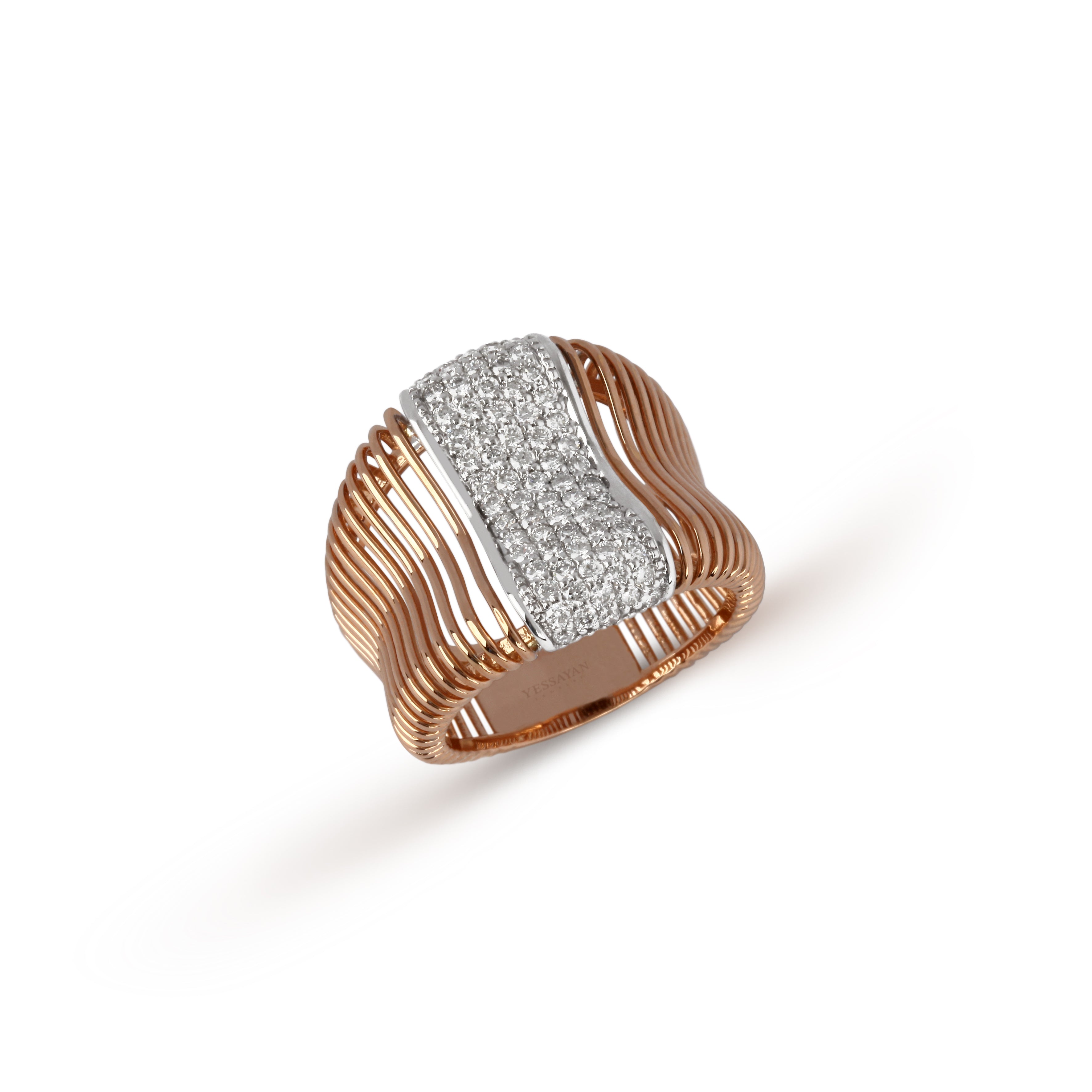 Two-Tone Diamond Band | Diamond Ring | Diamond Jewellery Online