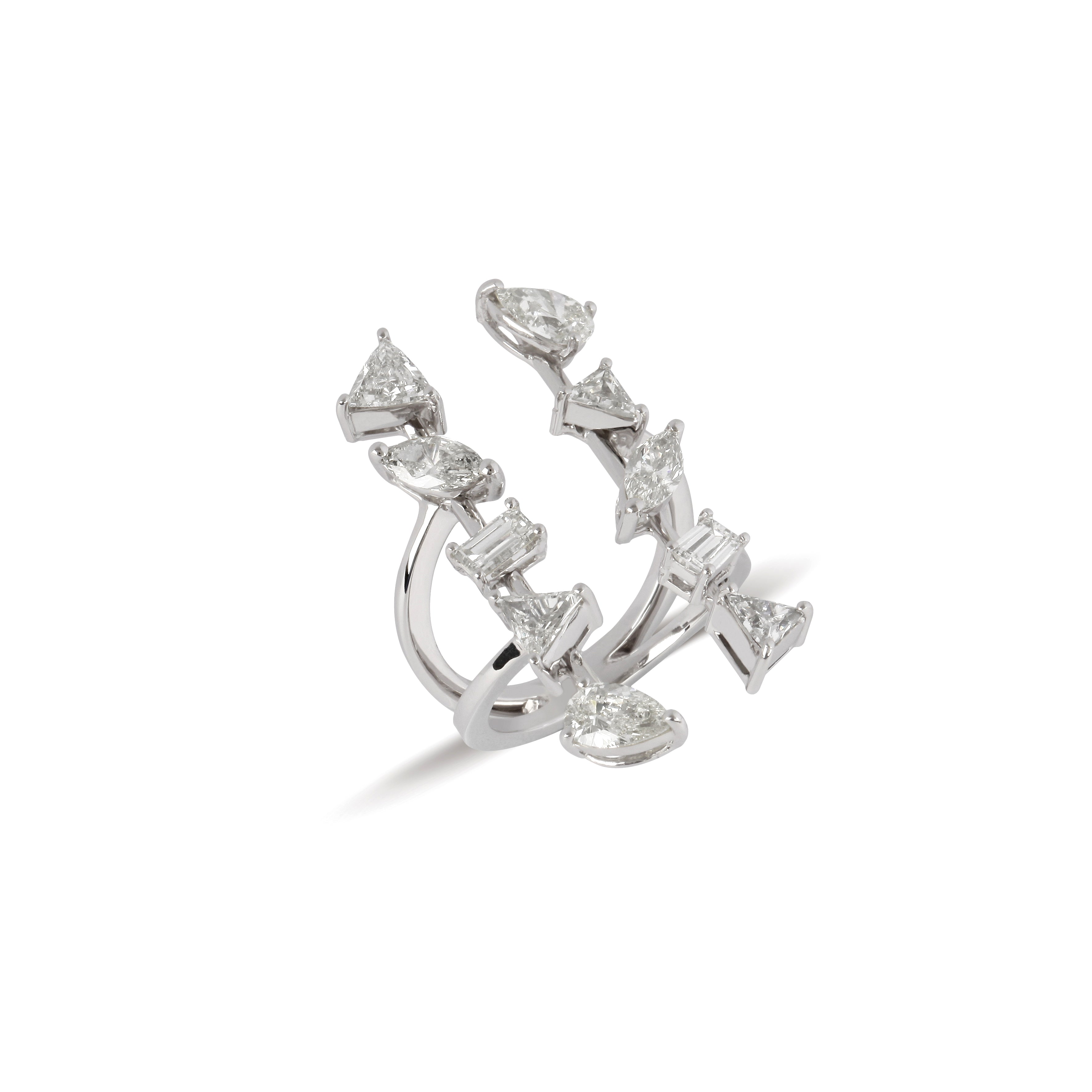 Open Band Multi Diamond Ring | Diamond Ring | Jewellery Stores Online