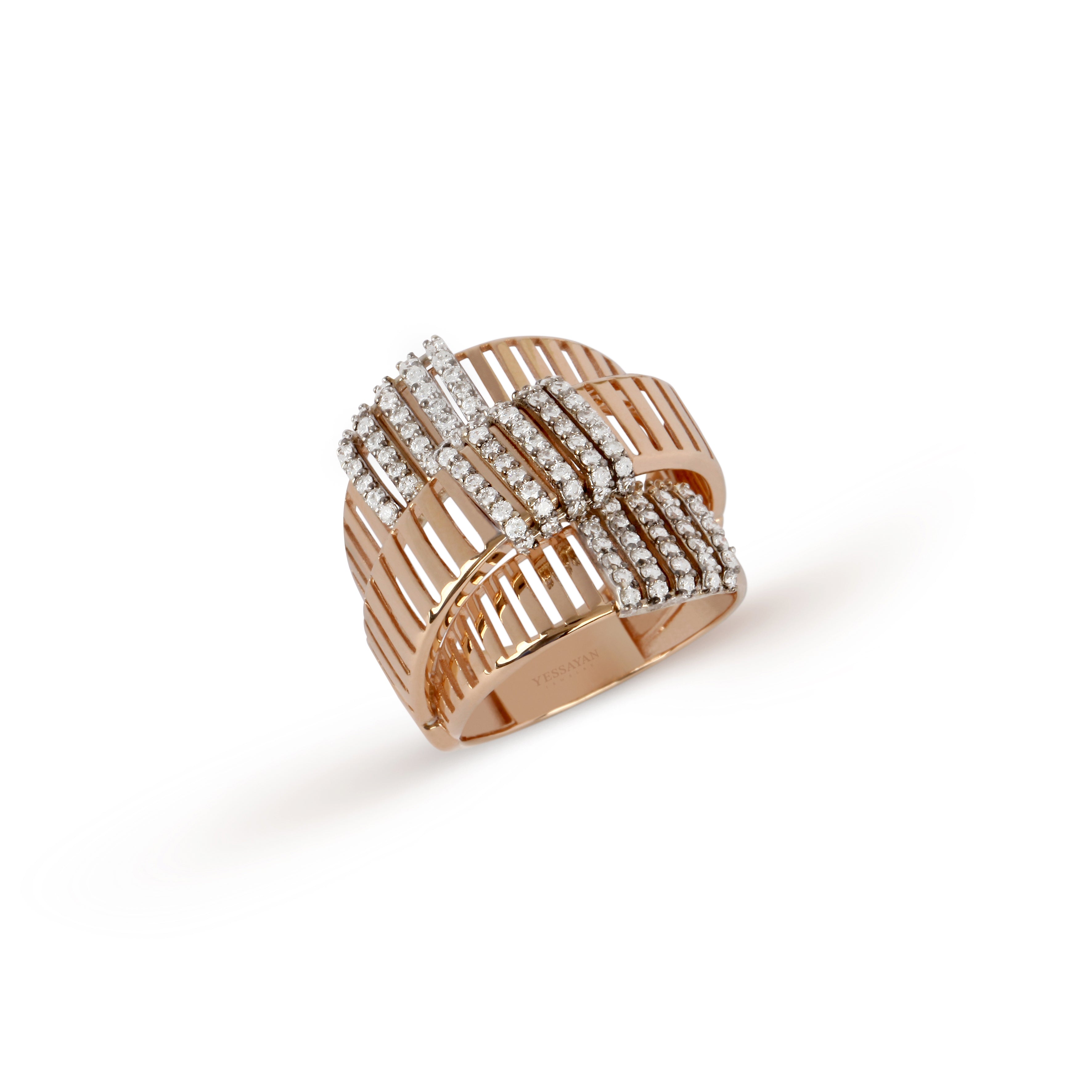 Stacked Asymmetric Diamond Ring | Diamond Ring | Jewellery Stores Online