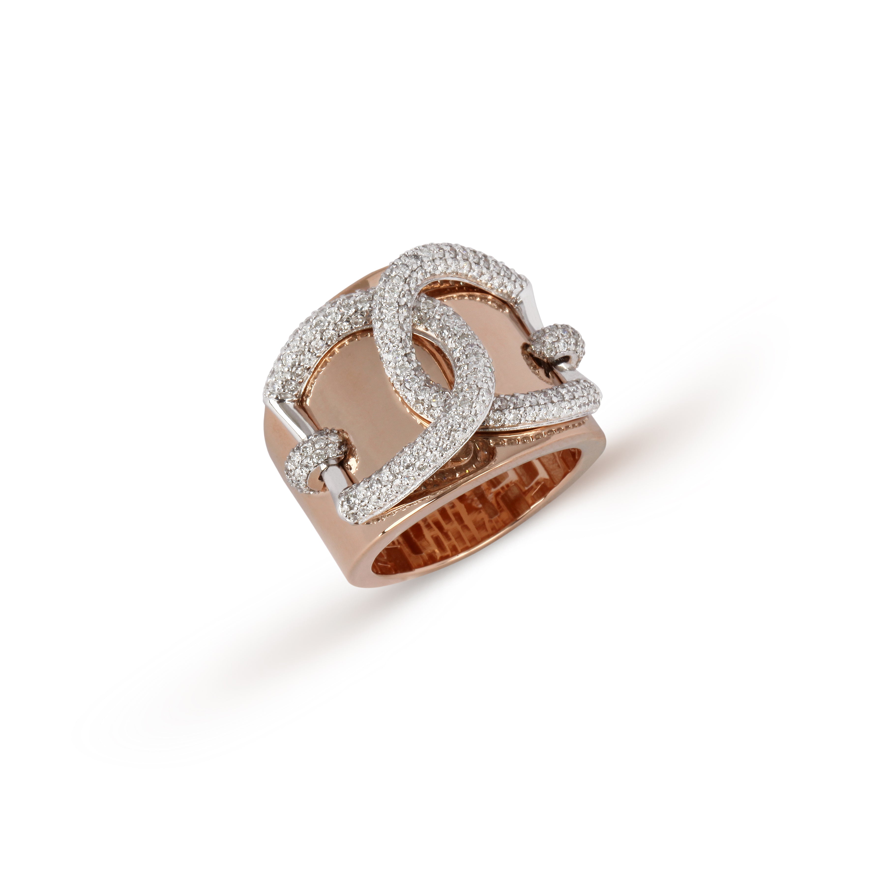 Intertwined Diamond Center Ring | Diamond Ring | Jewellery Website