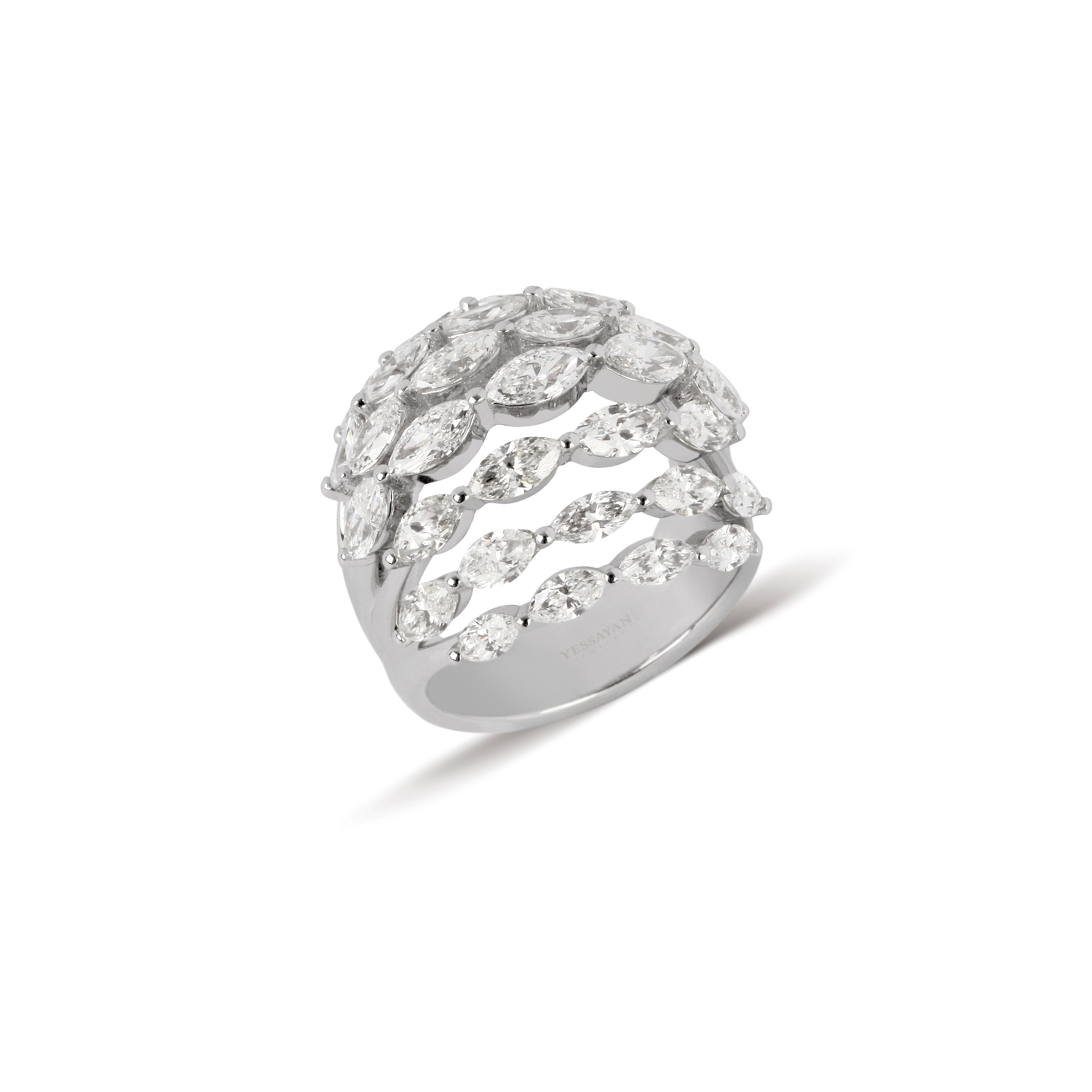 Multi-Band Graduated Diamond Ring | Diamond Ring | Jewellery Design