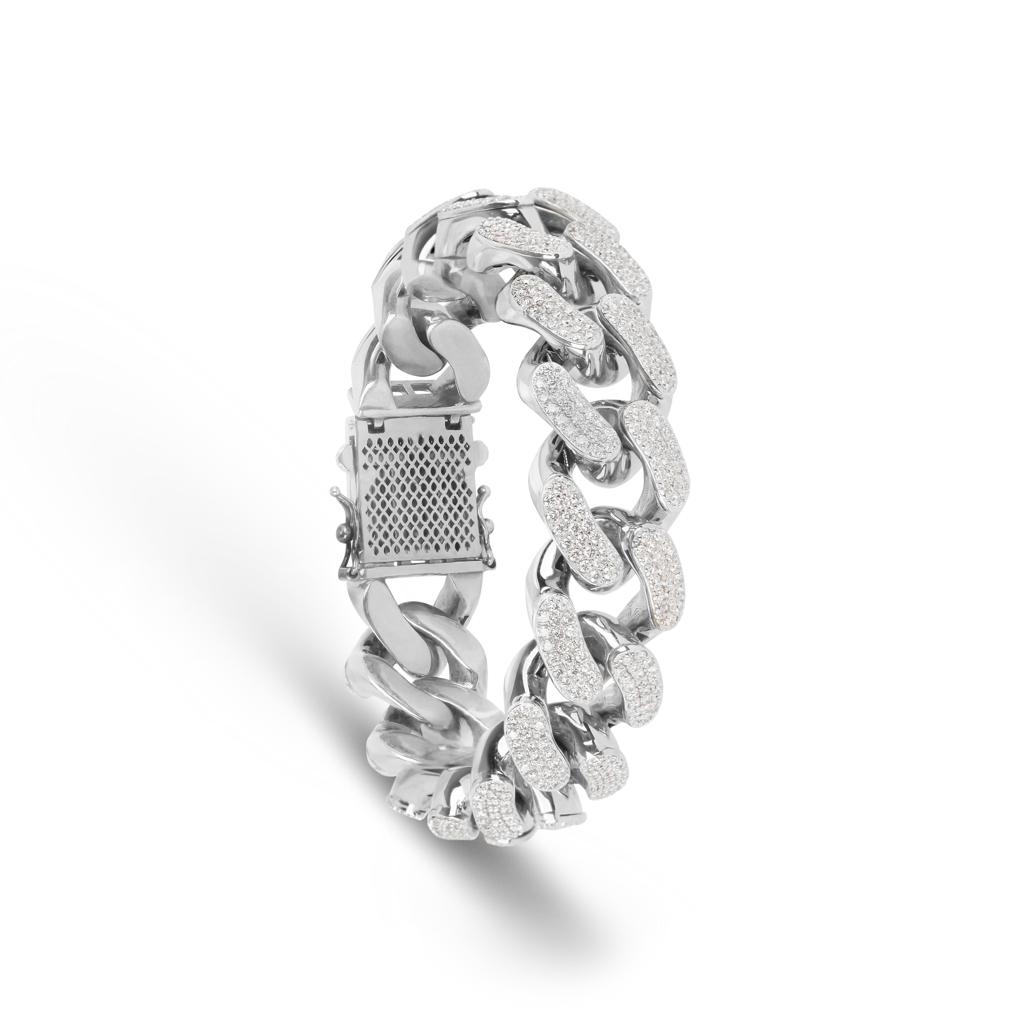 Large Diamond Cuban Chain Bracelet | Bracelet Chain | Jewellery Stores Online