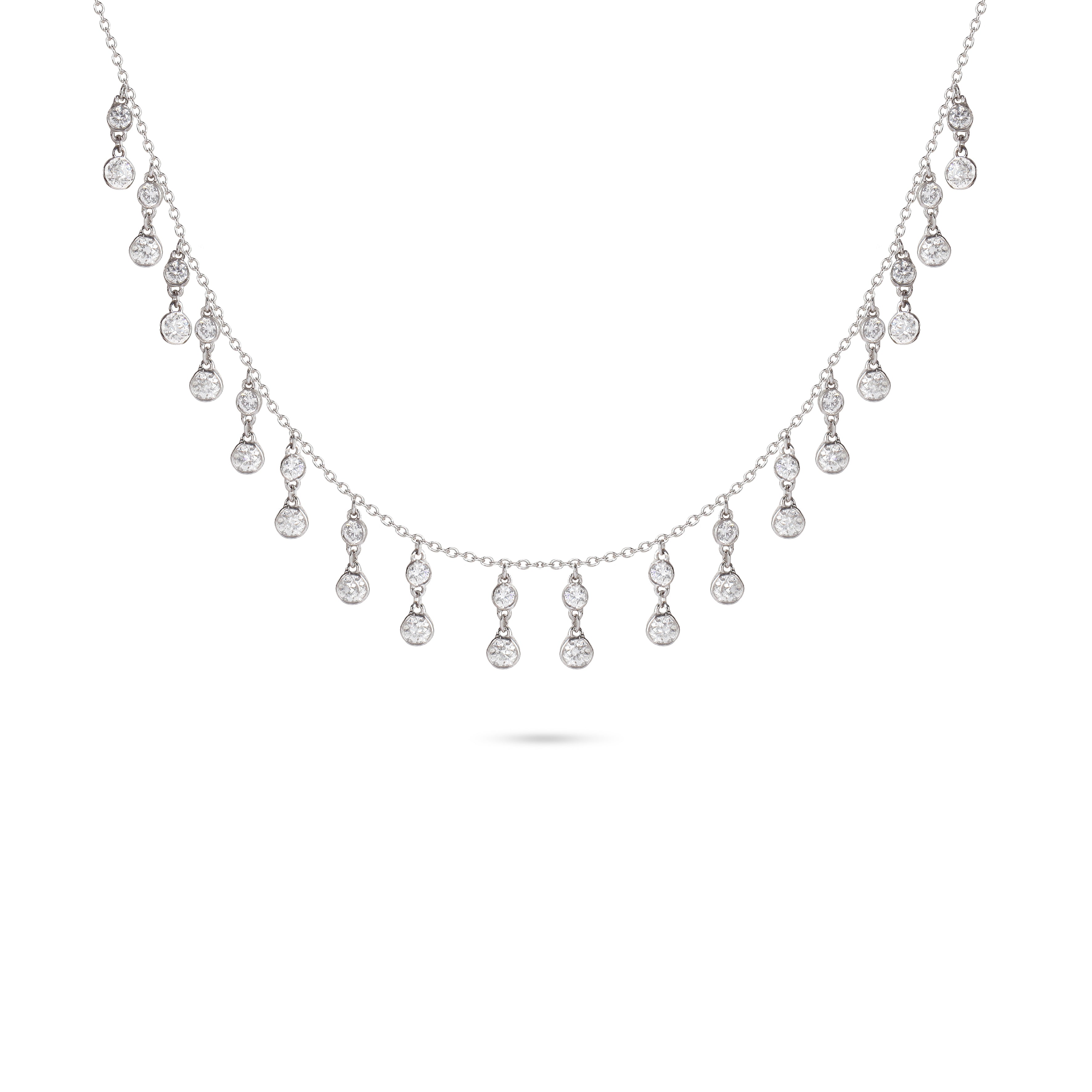 Dangling Diamond Charm Necklace | Diamond Necklace | Best Jewellery Stores