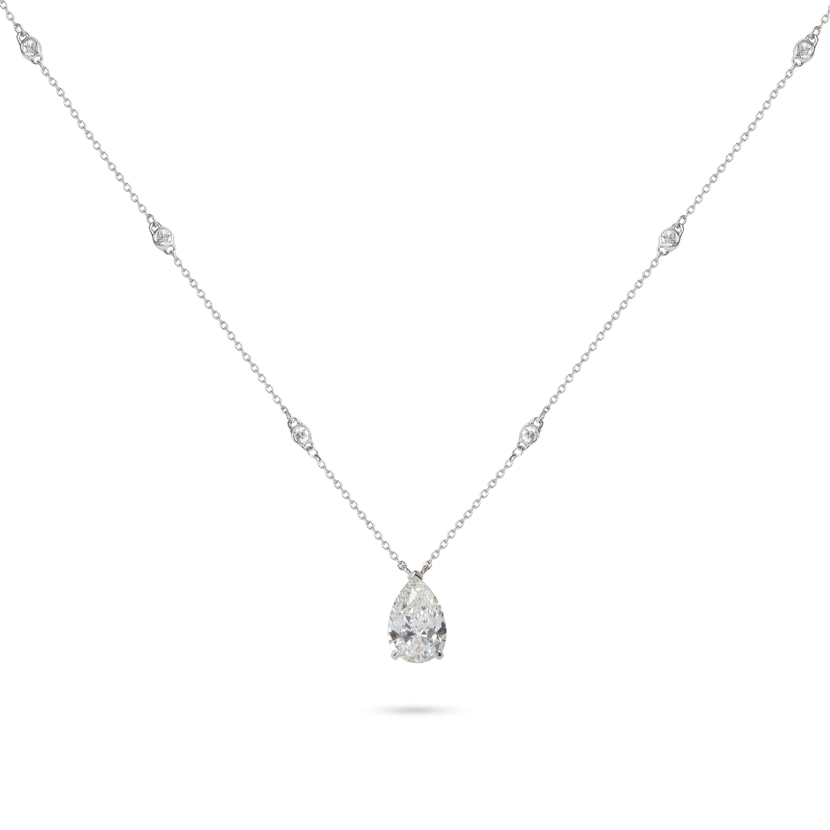 HRD Certified Solitaire Diamond Pendant Necklace | Diamond Necklace | Best Jewellery Stores
