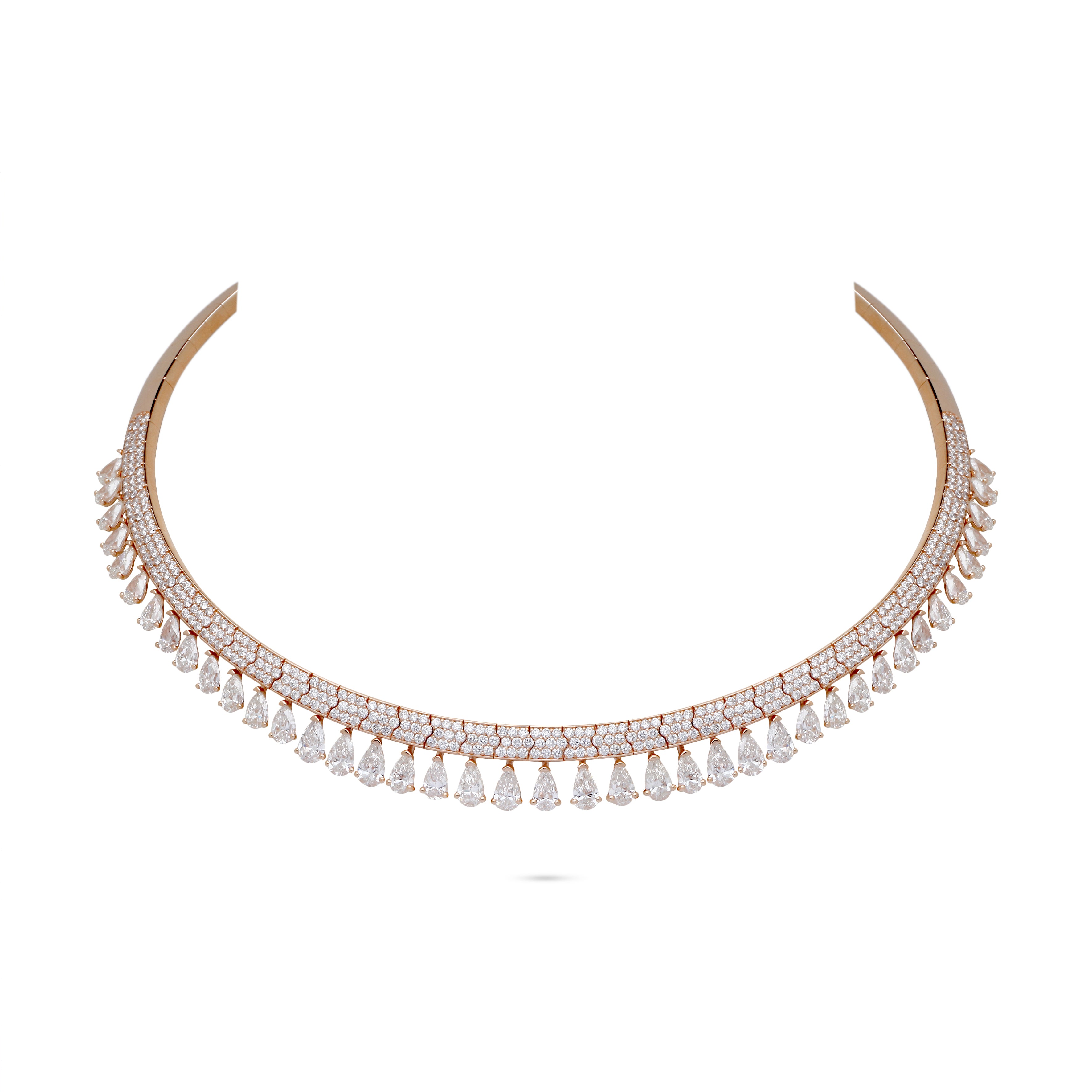 Dangling diamond choker on sale