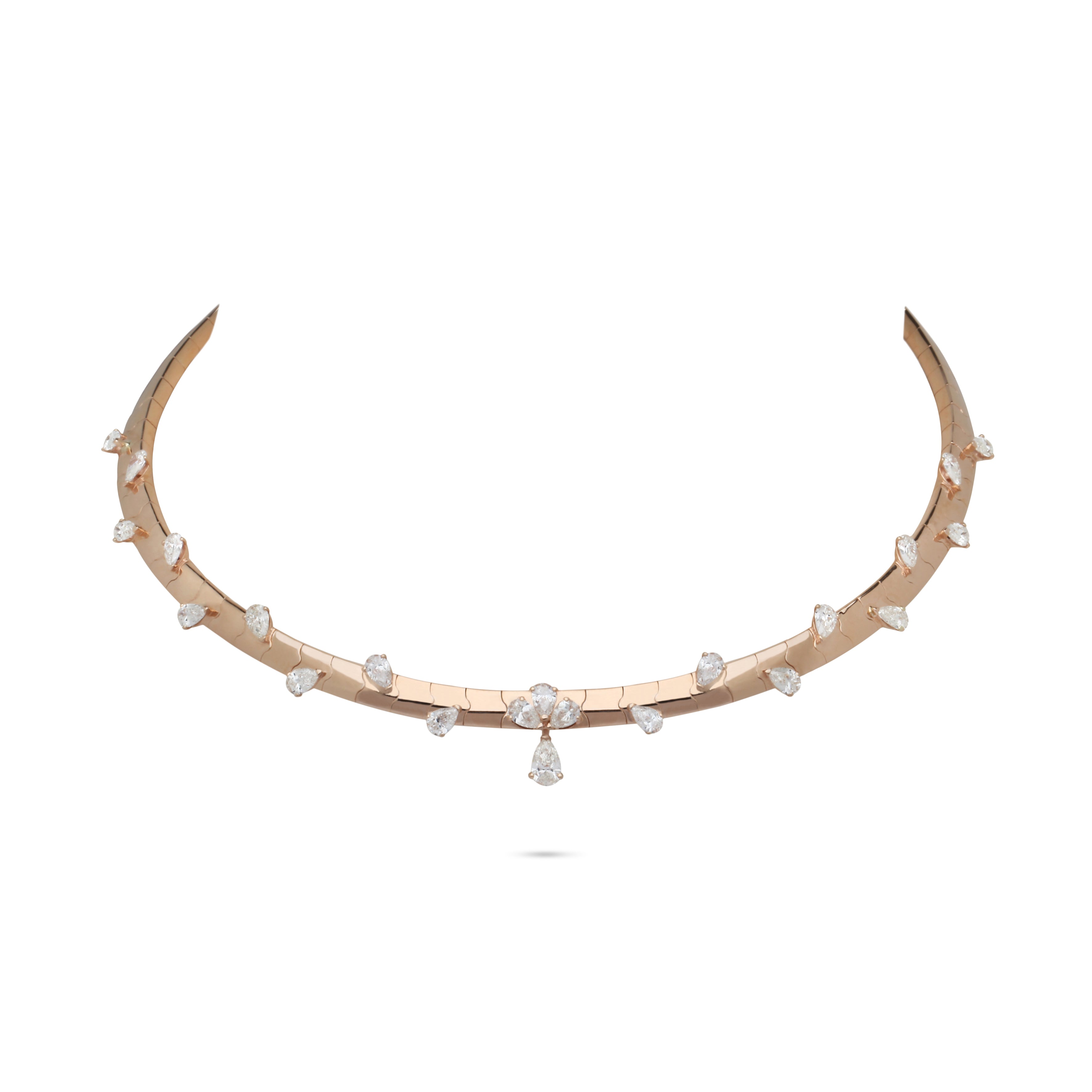 Dispersed Diamond Omega Choker | Diamond Necklace | Best Jewellery Stores