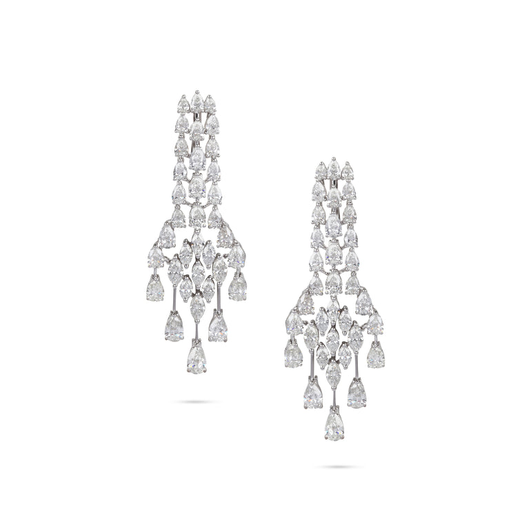Chandelier Diamond Drop Earrings | Diamond Earring | Designer Jewellery Online