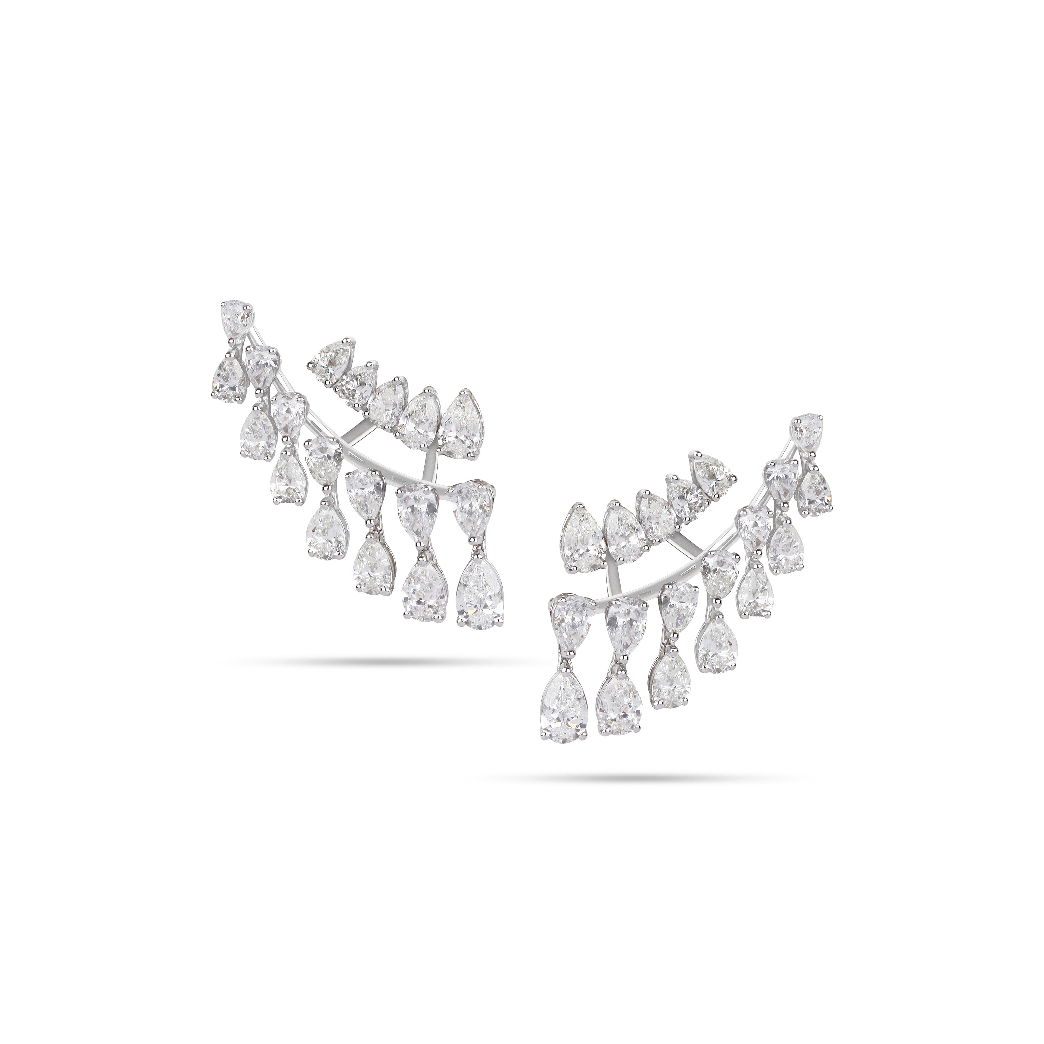 Graduated diamond earrings store