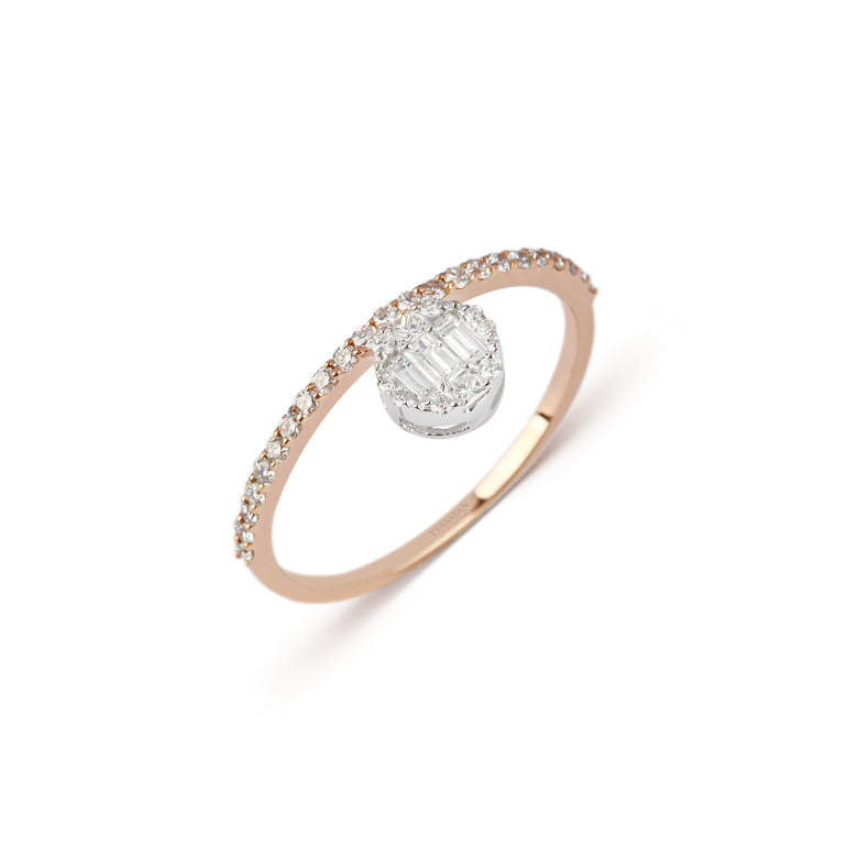 Two-Tone Diamond Band Ring | diamond ring | diamond store