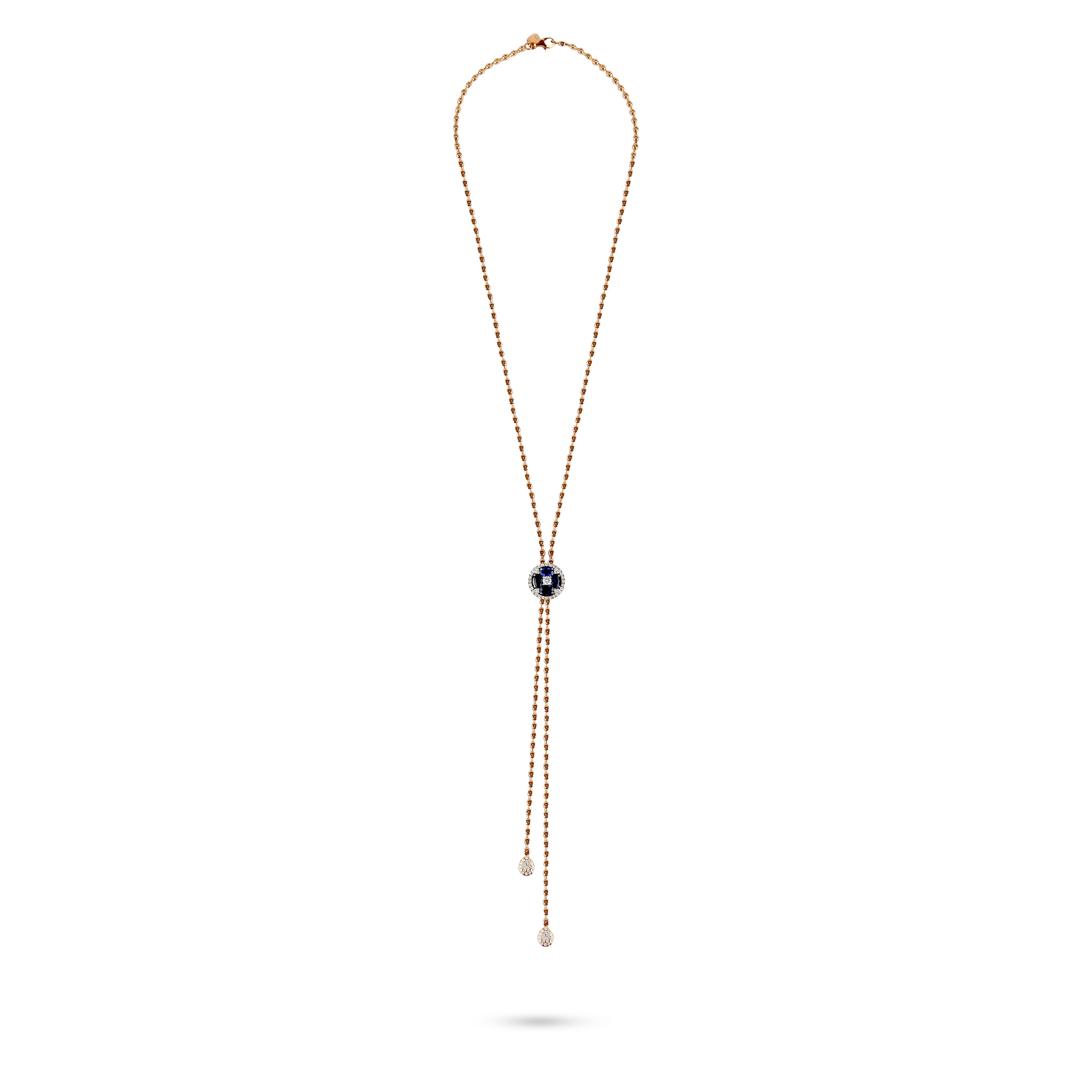 Sapphire & Diamond Two-Tone Lariat Necklace | Diamond Necklace | Best Jewellery Stores