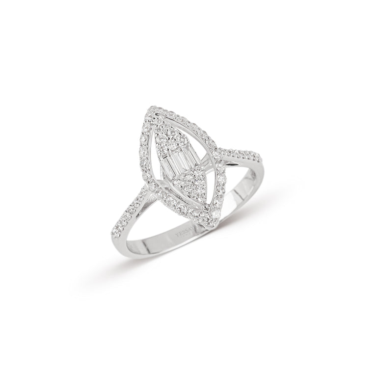 Marquise Diamond Ring | diamond ring | engagement and wedding ring set