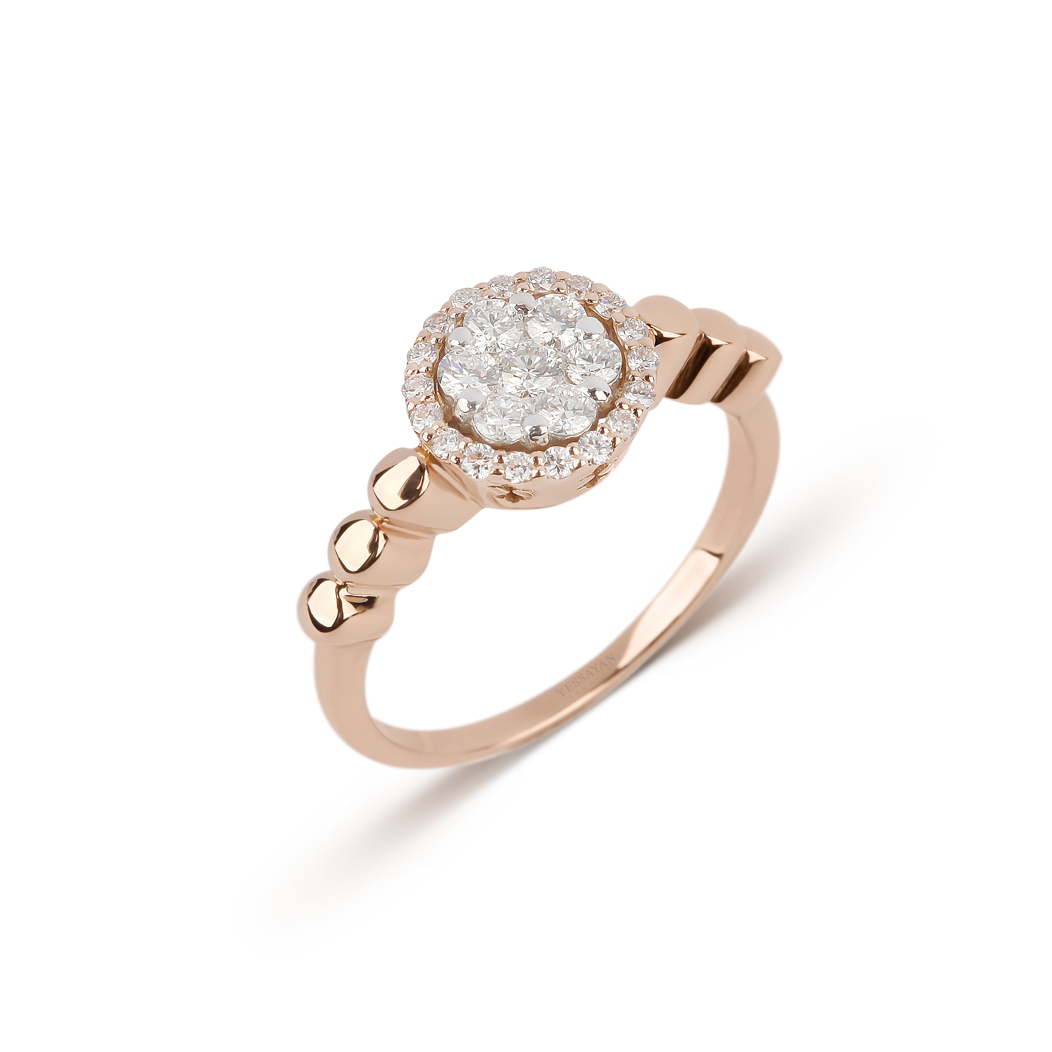 Rose Gold Pave Diamond Ring | diamond ring | buy jewellery