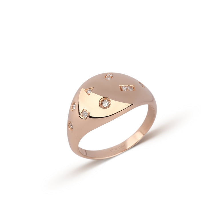 Rose Gold & Diamond Ring | diamond ring | jewellery set for wedding