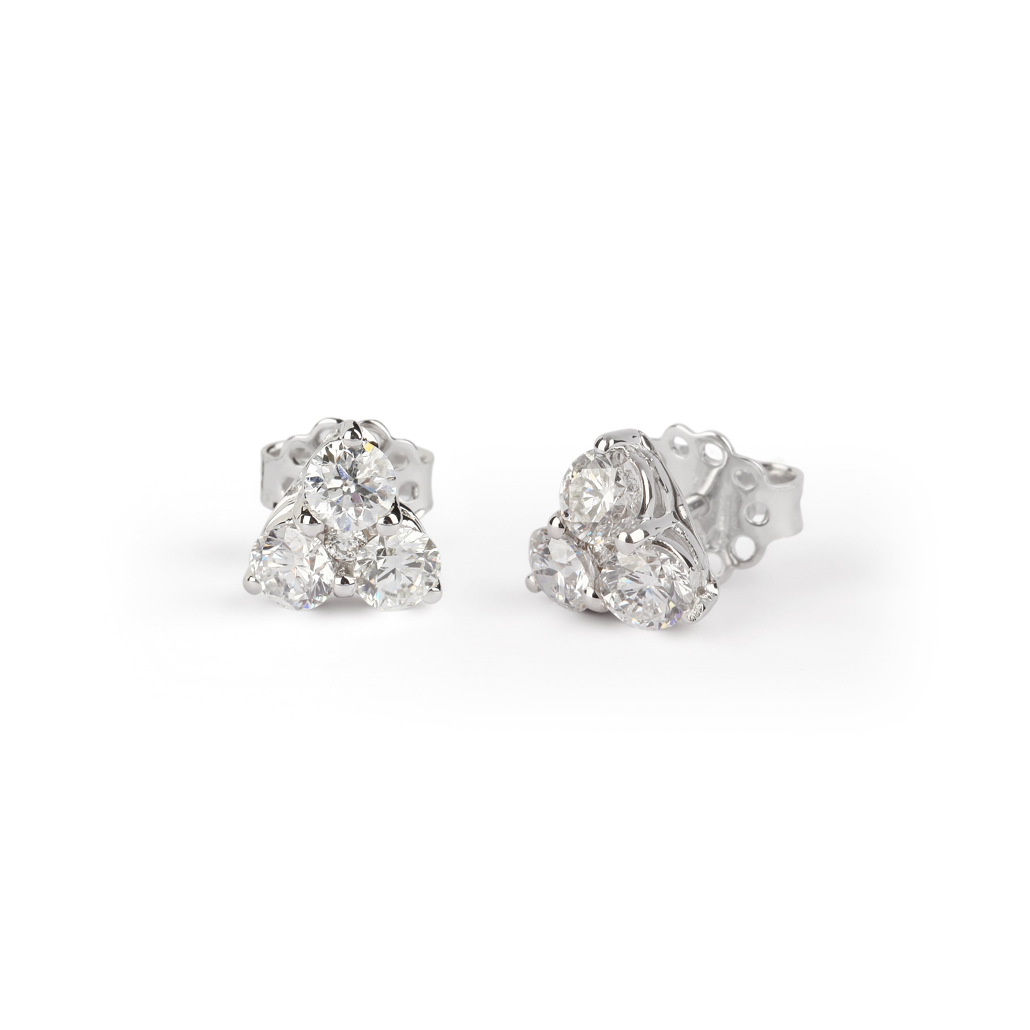 Trio Diamond Studs | Jewelry online 