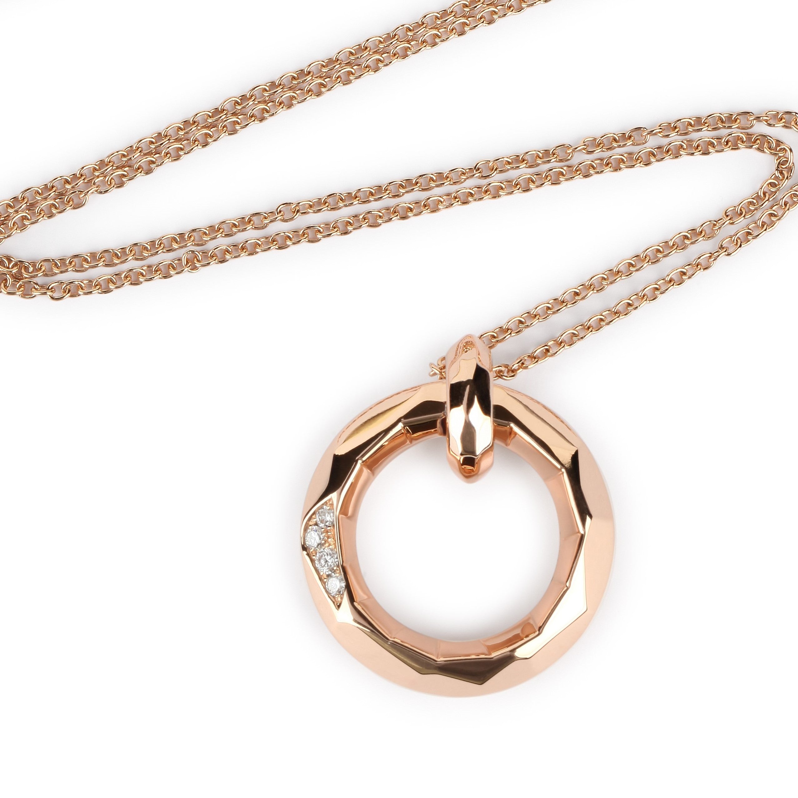 Small Circle Diamond Pendant | Diamond Necklace | Jewellery Stores Online