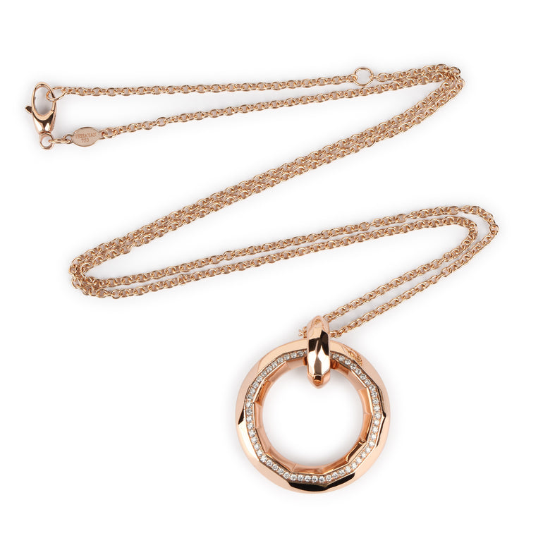 Small Circle Lined Diamond Pendant | Diamond Necklace | Jewellery Stores Online