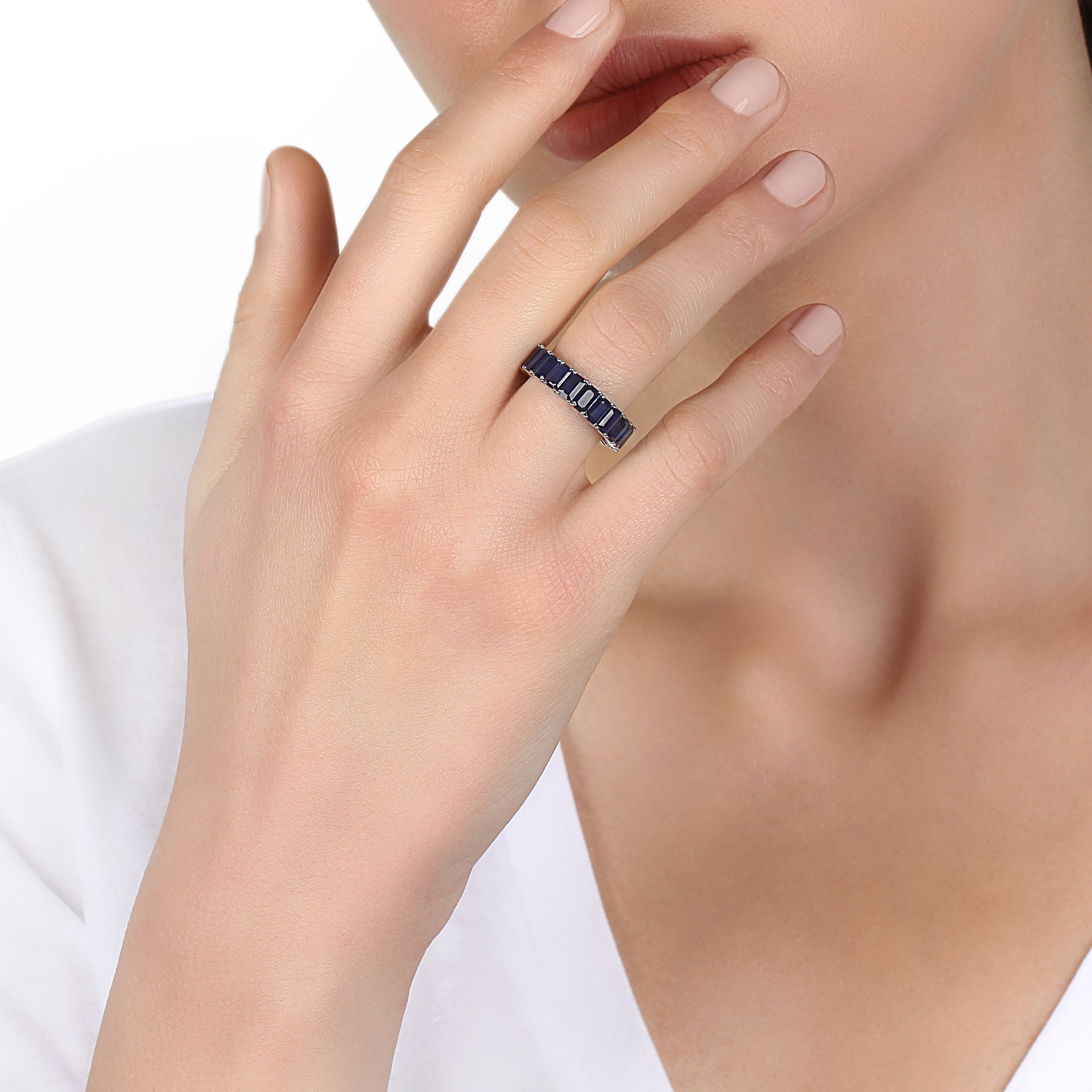Sapphire Eternity Band | jewellery design | diamond jewellery online