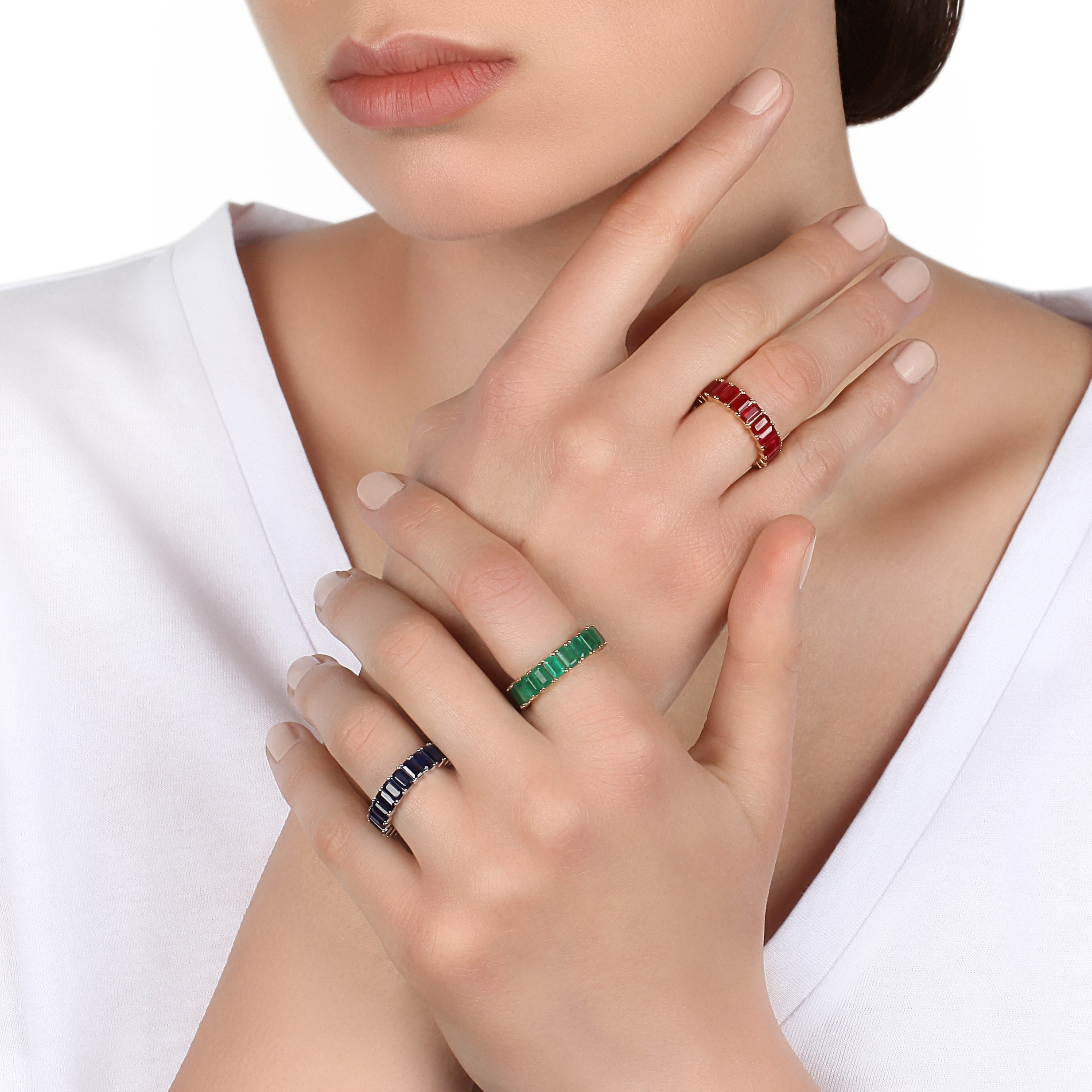 Emerald Eternity Band | diamond ring | jewellery store