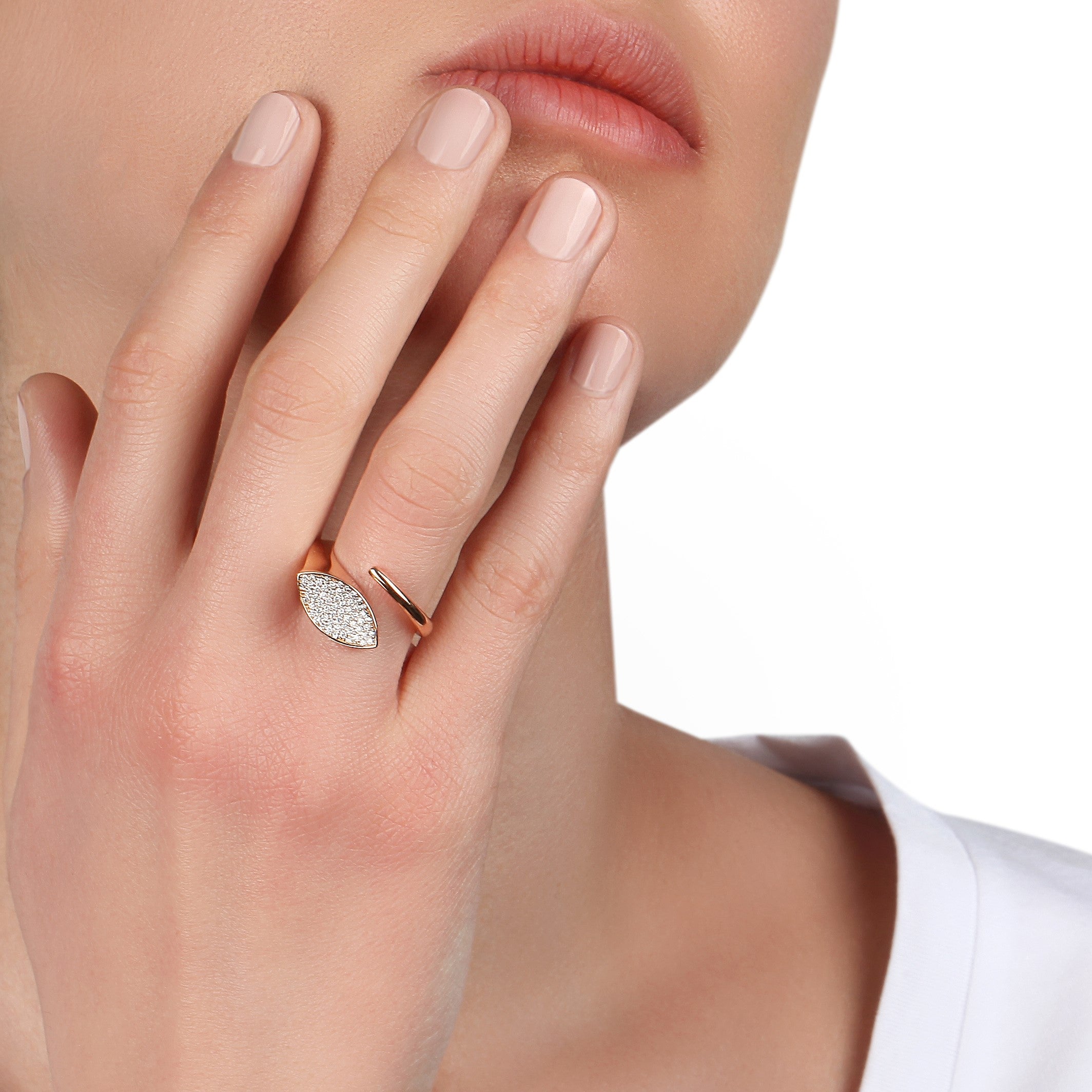 Pave Marquise Diamond Twist Ring | diamond ring | jewellery store