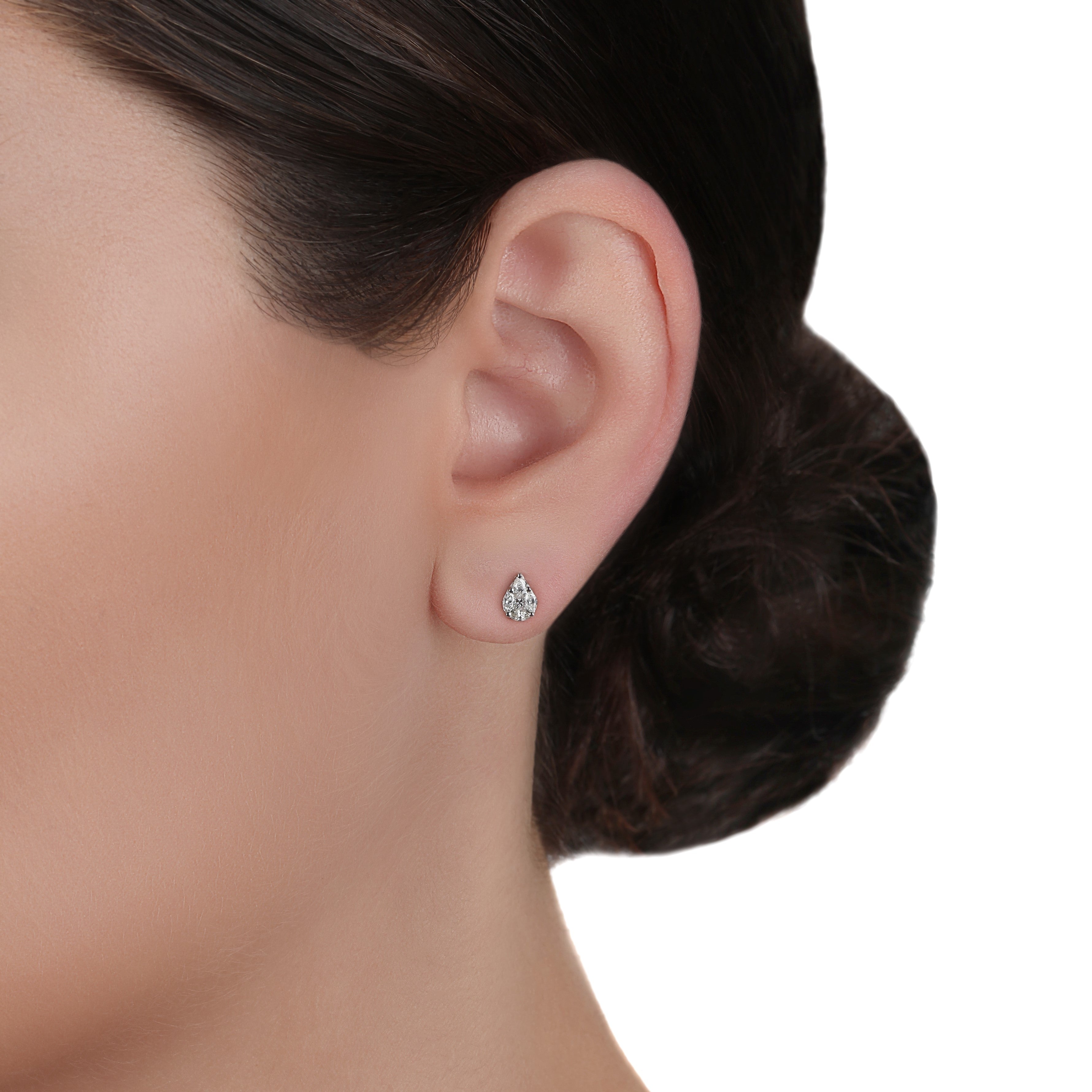 Illusion Diamond Stud Earrings | Best Earring Shop