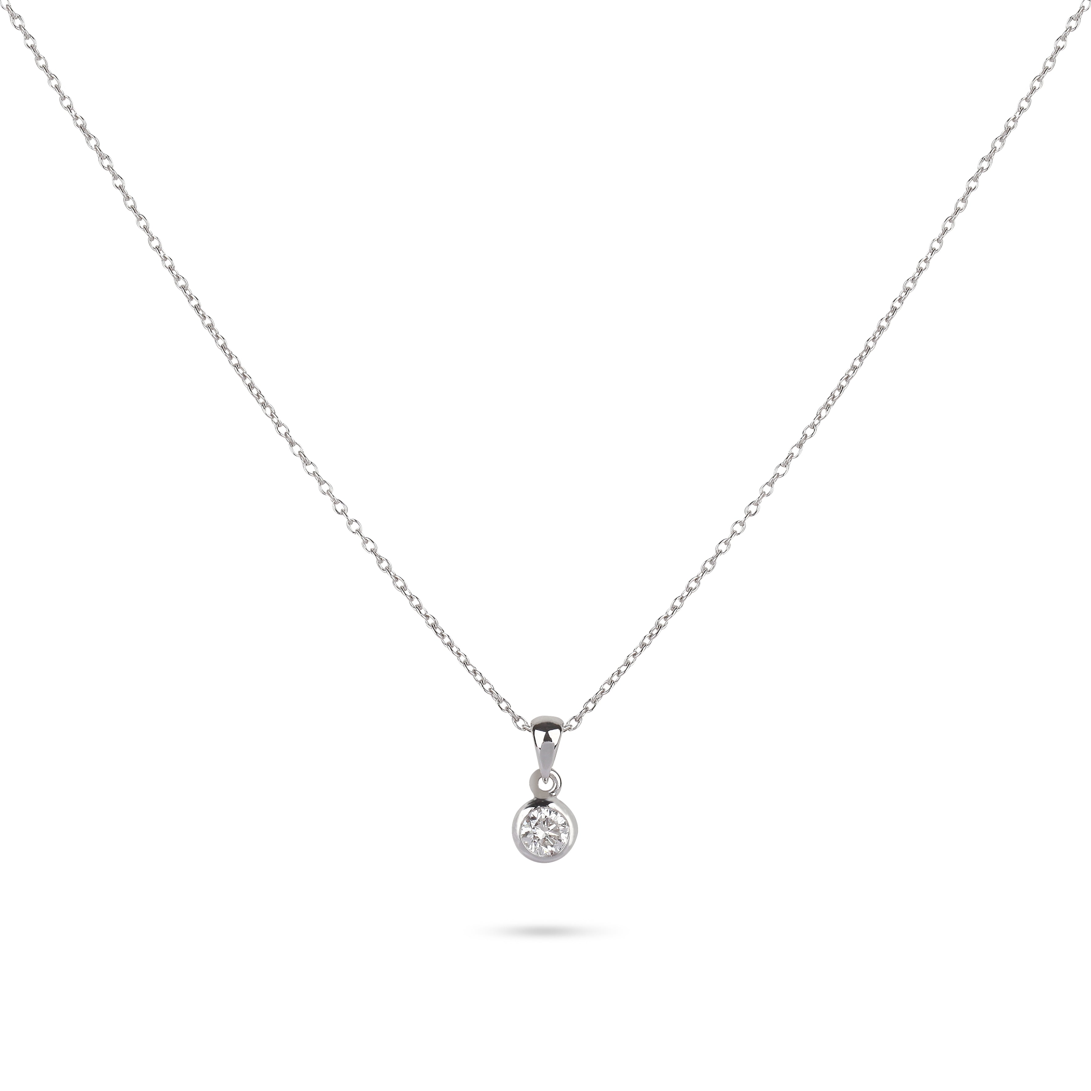 Single Diamond Necklace | Diamond Necklace | Diamond Solitaire Necklace