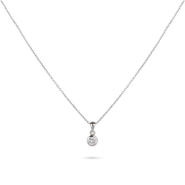 Single Diamond Necklace | Diamond Necklace | Diamond Solitaire Necklace