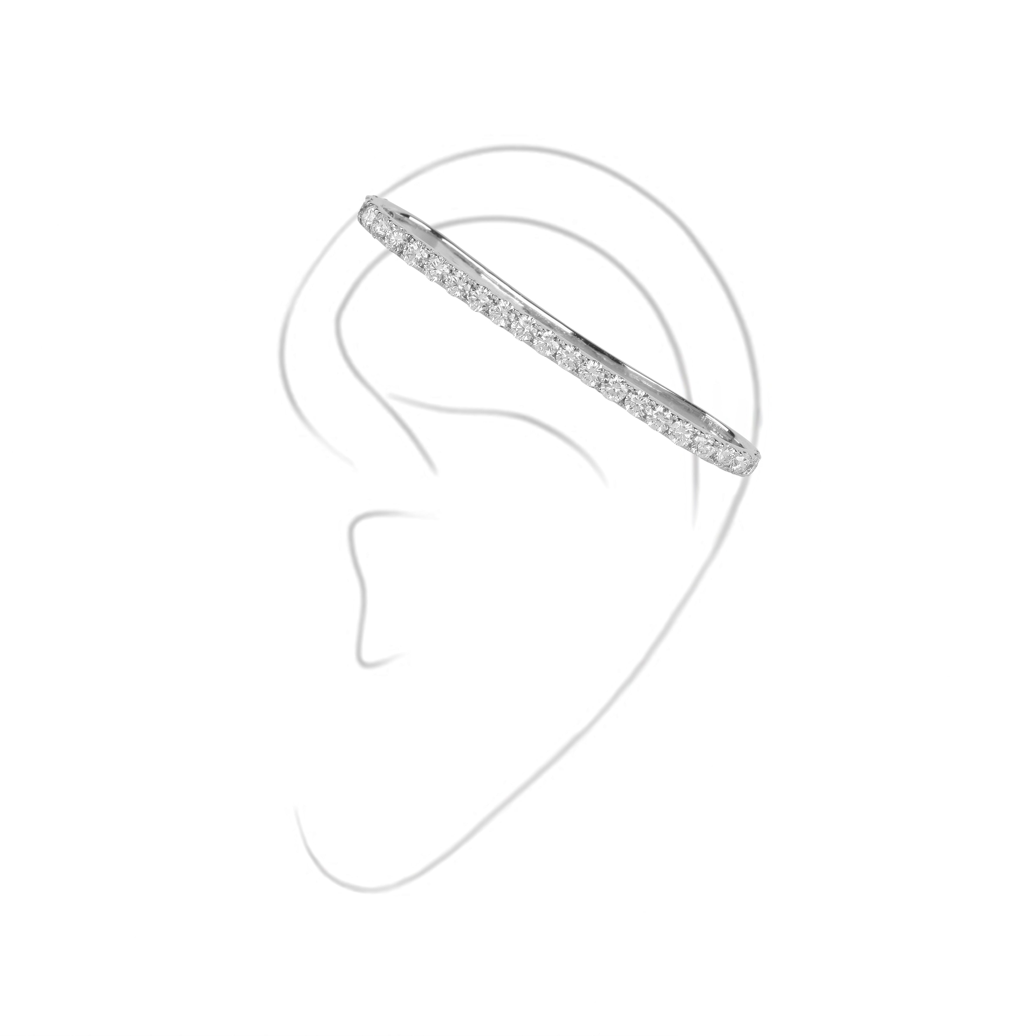 Single Side Helix Ear Cuff | Diamond sets 