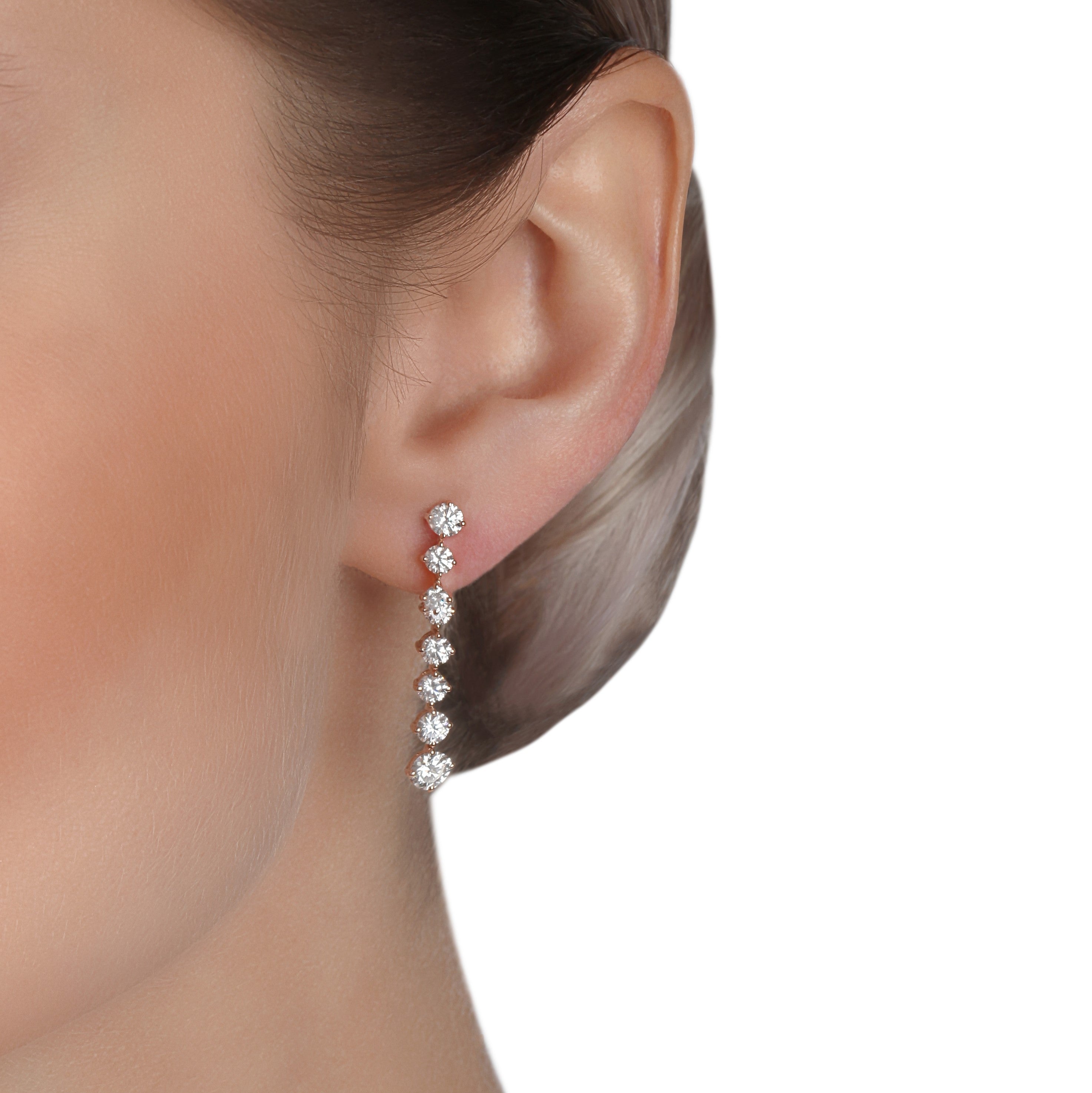 Linear Drop Diamond Earring|Jewellery Store