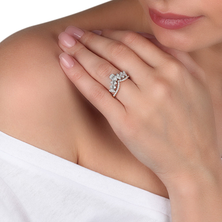 Illusion Tiara Diamond Ring | best engagement ring