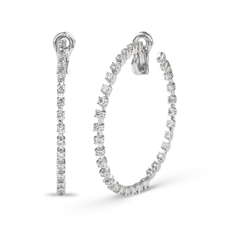  Hoop Diamond Earrings | Jewellery store 