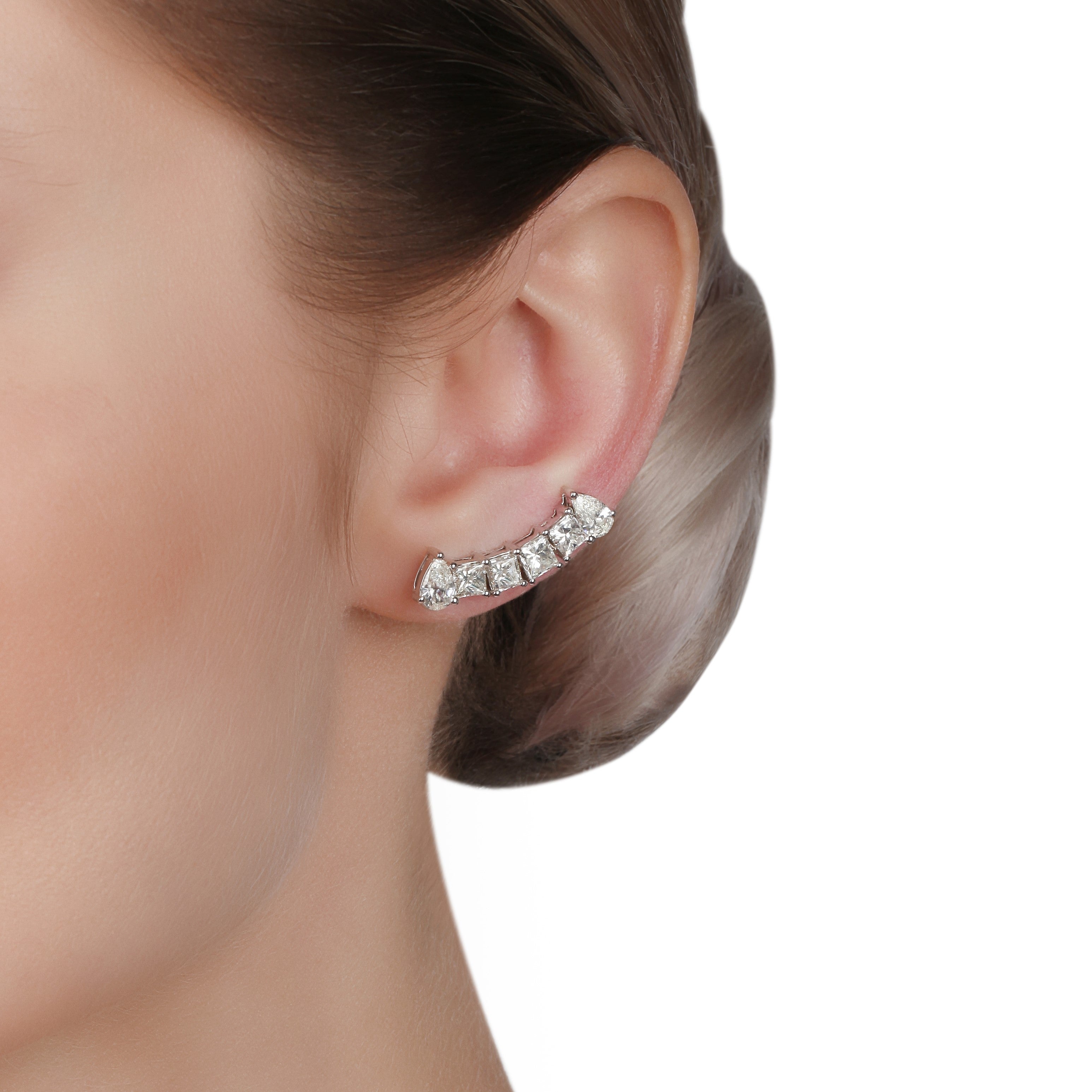Mixed Cut Crawler Diamond Earrings | Buy Jewelry online 
