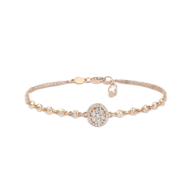 Rose Gold Diamond Bracelet | Jewelry shops 