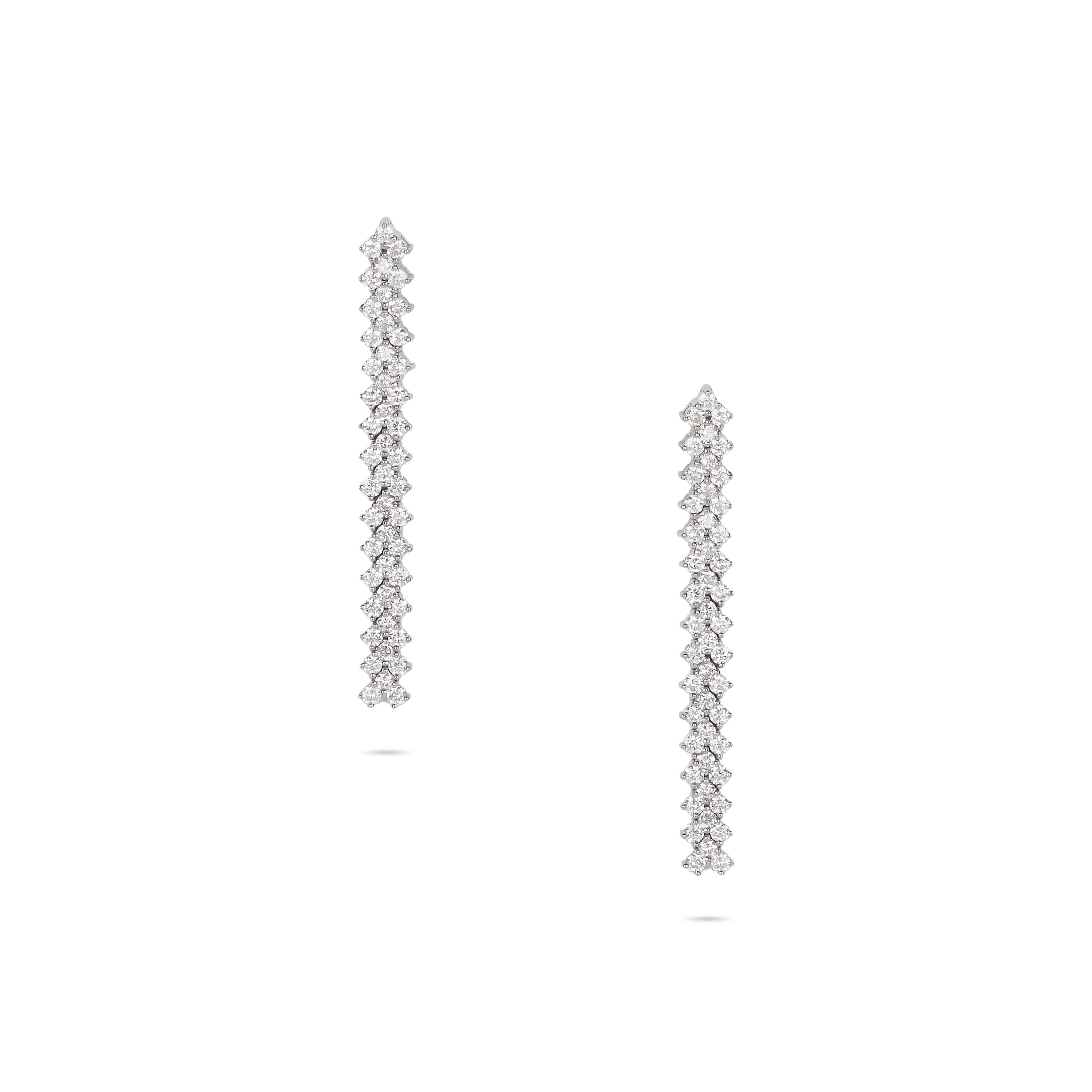 Diamond Linear Drop Earrings | Best earring shop